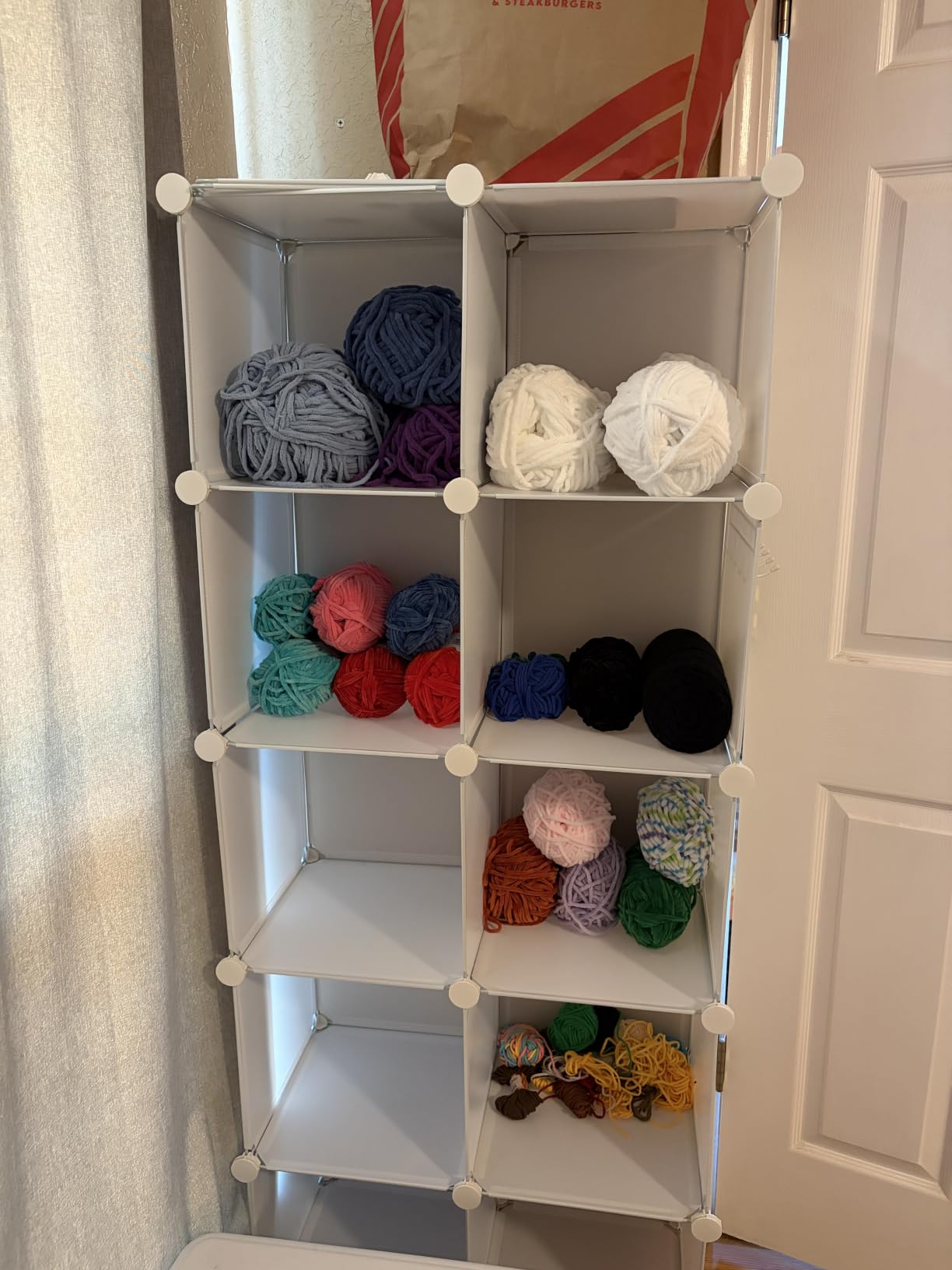 AWTATOS 12 Cube Storage Organizer, Closet Organizer Storage Shelves, White | Portable Closet Organizers, DIY Stackable Storage Cubes Shelves Bookshelf, Plastic Clothes Shelving for Home, Bedroom customer photo 1