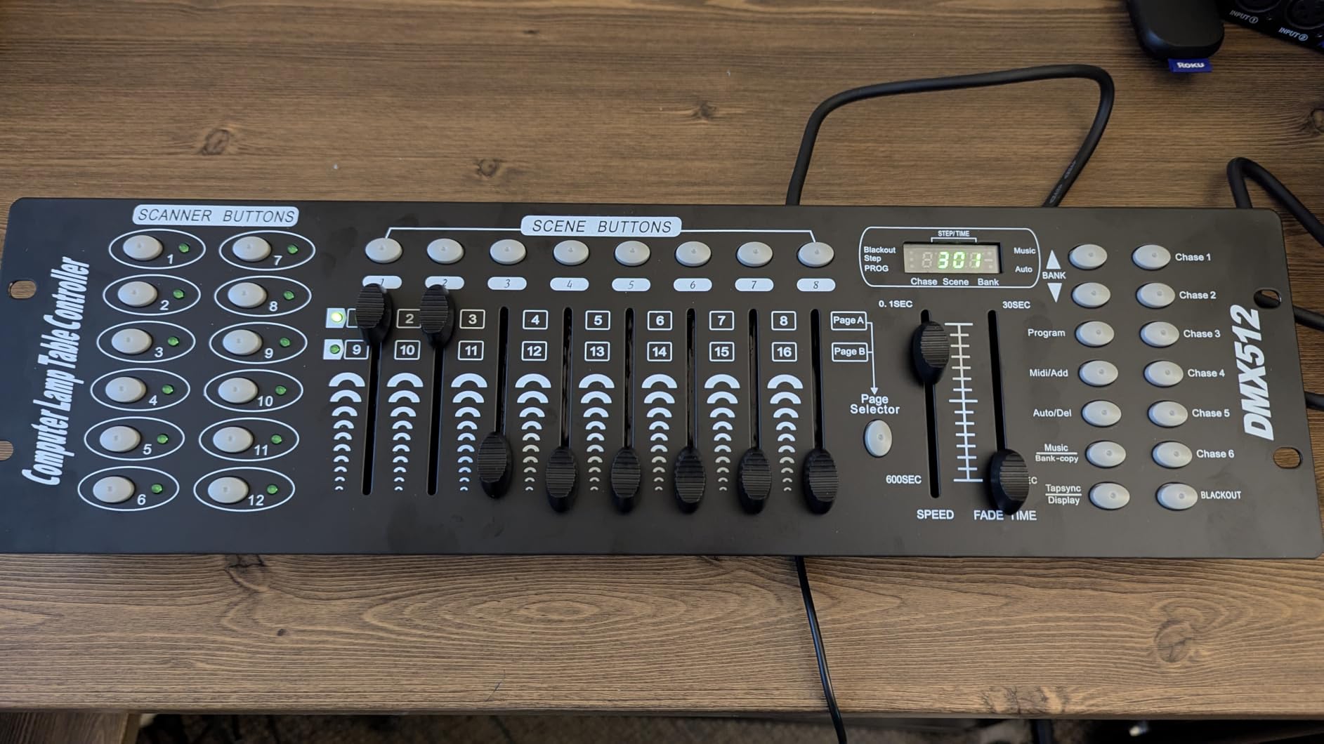 DMX Controller dmx512 192 Channel Stage Lighting Console | 240 Programmable Scenes, Sound Activated Mode, LED Display, DJ Light Controller for Party Pub Night Club DJ KTV Moving Heads customer photo 2