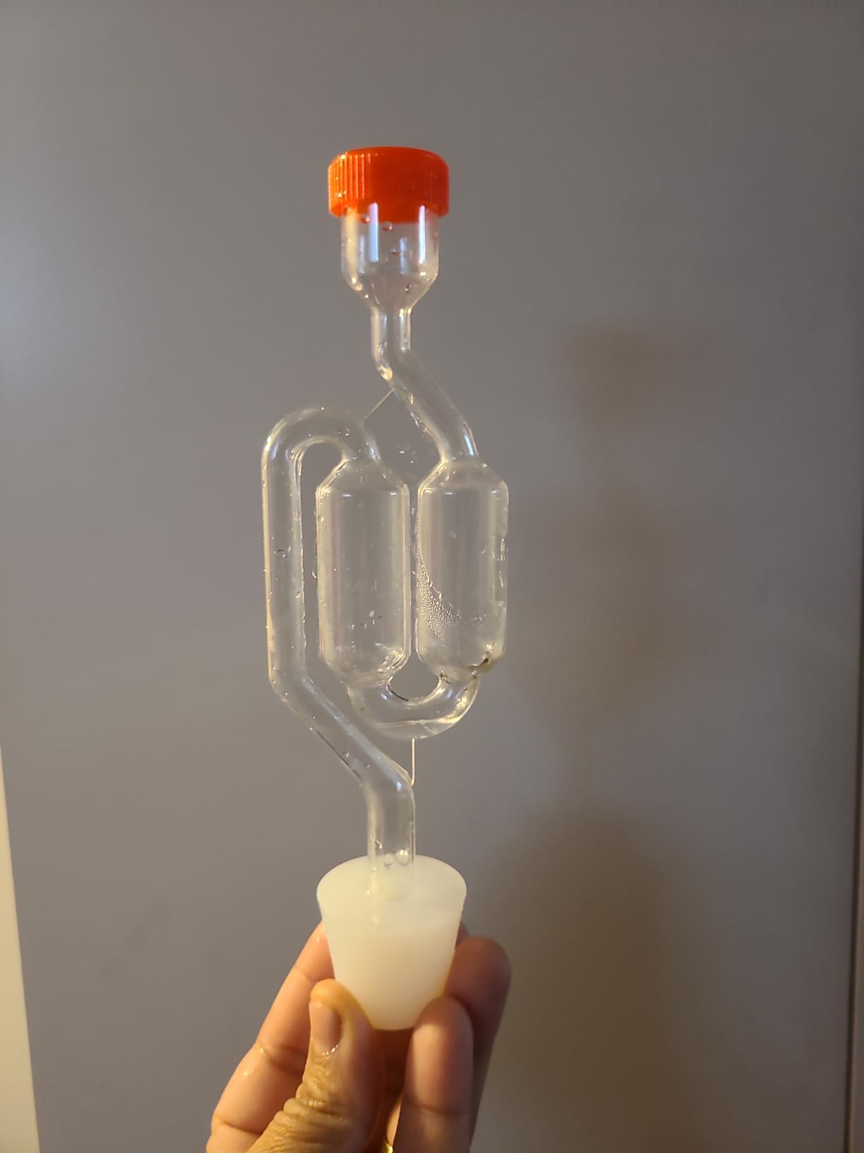 Zazolyne 5ct. S - Shape Airlock with # 6 Stopper 5pcs & Grommets 10pcs,Bubble Fermentation Airlock for Brewing Wine Making Sauerkraut Kimchi (Improved Version) customer photo 2