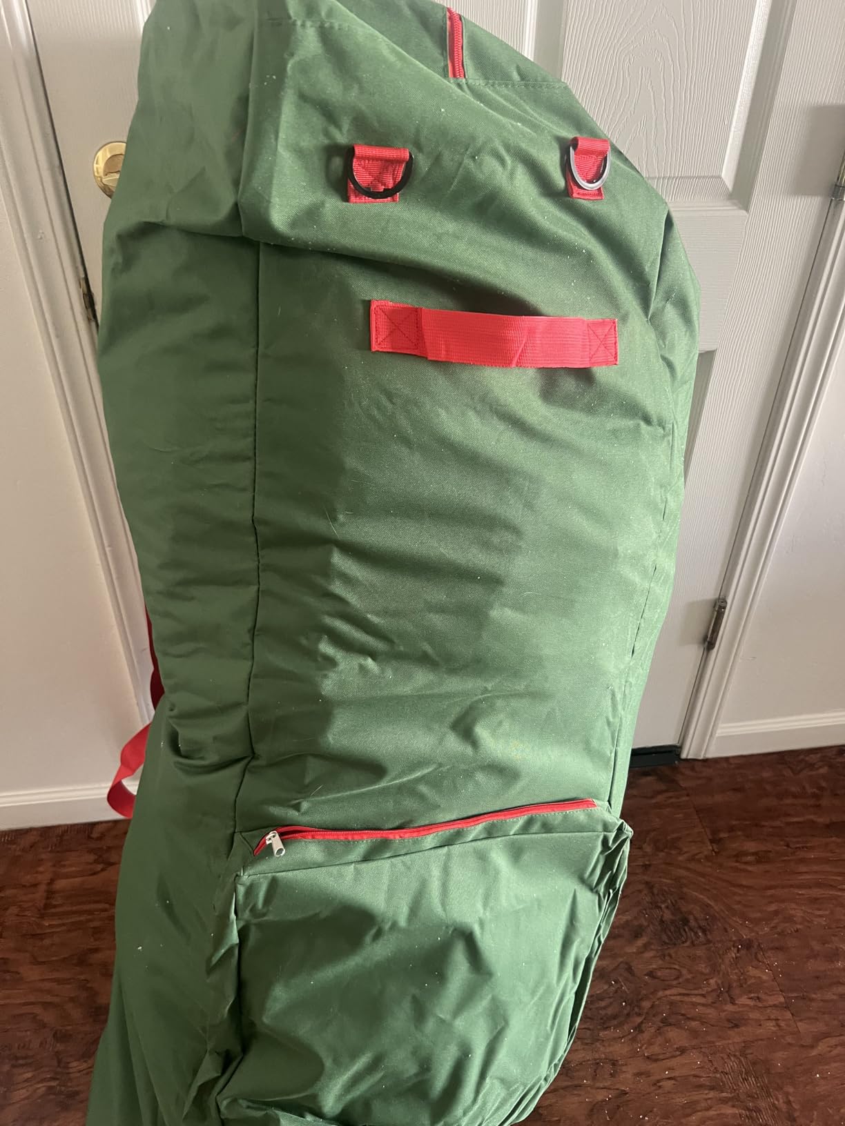 Handy Laundry Christmas Tree Storage Bag with Wheels - 600D Oxford, 9 Ft customer photo 2