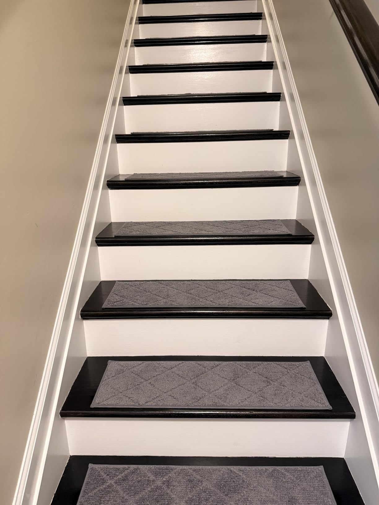 COSY HOMEER Edging Stair Treads Non-Slip Carpet Mat 28inX9in,4pc,Brown customer photo 1