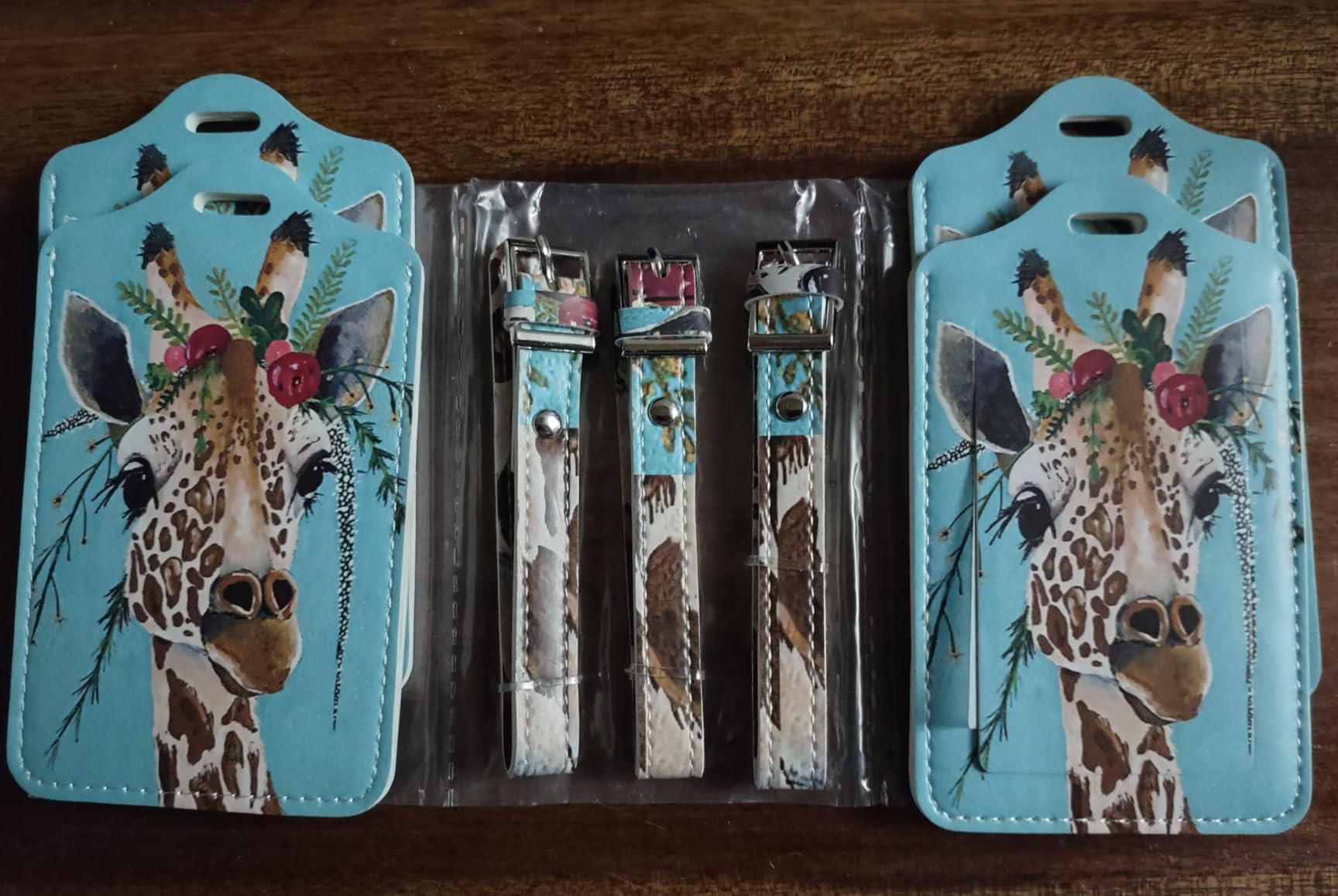 4 Pack Luggage Tag for Suitcases TSA Approved, Leather Suitcase Tags Identifiers, Cute Bag Name Travel Tags ID Labels for Women Men Cruise Airport Luggage Travel Essentials by Sodsay customer photo 1