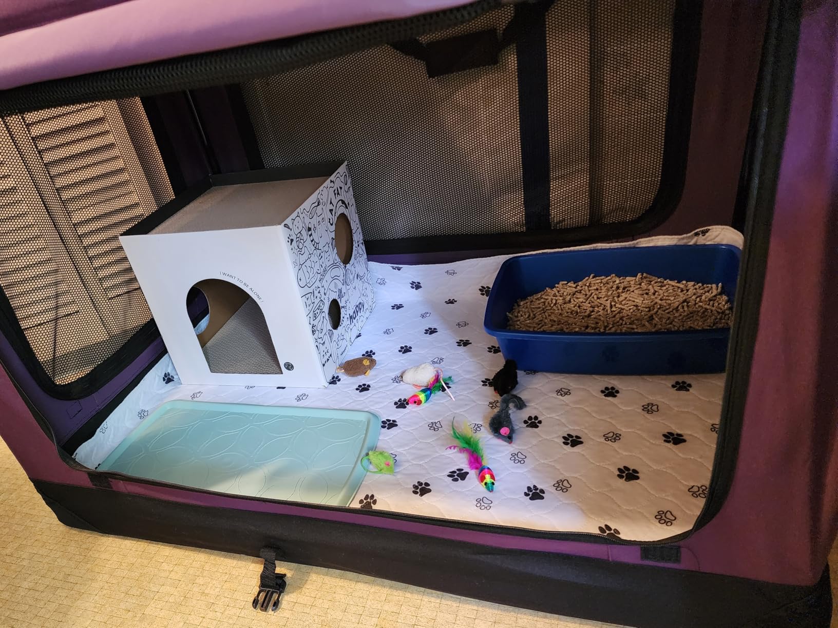 EliteField 4-Door Folding Soft Dog Crate with Curtains (2-Year Warranty) customer photo 1