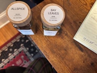 AISIPRIN Glass Spice Jars with 398 Labels, 24 pcs 4oz Spice Containers with Bamboo Lids, Square Spice Bottles With Shaker Lids,Spice Organization for Cabinet,Drawer,Rack,Seasoning Organizer customer photo 2