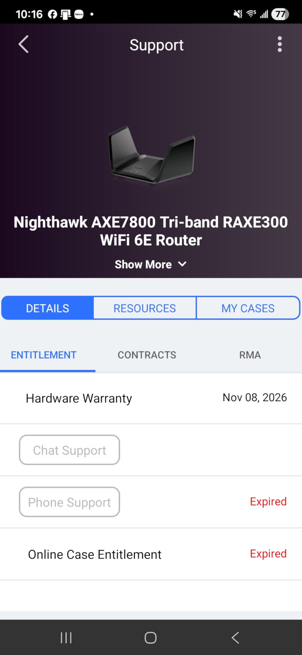 NETGEAR Nighthawk Tri-Band WiFi 6E Router (RAXE300) - Security Features, AXE7800 Wireless Gigabit Speed (Up to 7.8Gbps), New 6GHz Band, 8-Streams Cover up to 2,500 sq. ft., 40 Devices customer photo 2