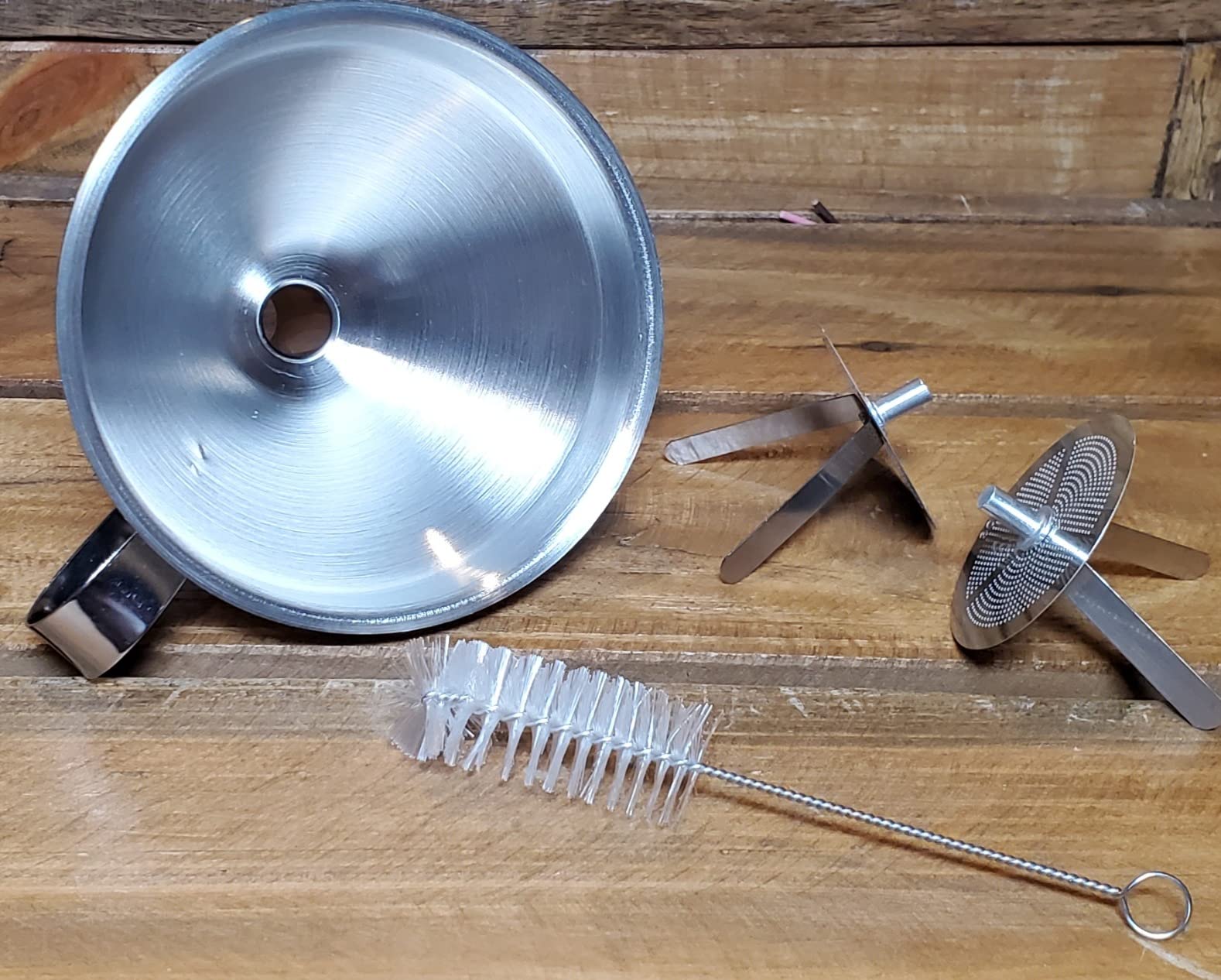 Resin Filter Funnel, Stainless Steel Funnel with Strainer & Brush customer photo 1