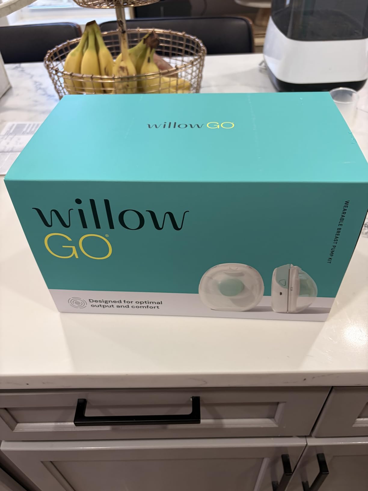 Willow Go Wearable Breast Pump, Hands Free Double Electric Breast Pump, Wireless In-Bra Design with 15 level Hospital Grade Suction, includes 24mm & 21mm Flanges & 5oz Reusable Containers, App enabled customer photo 2