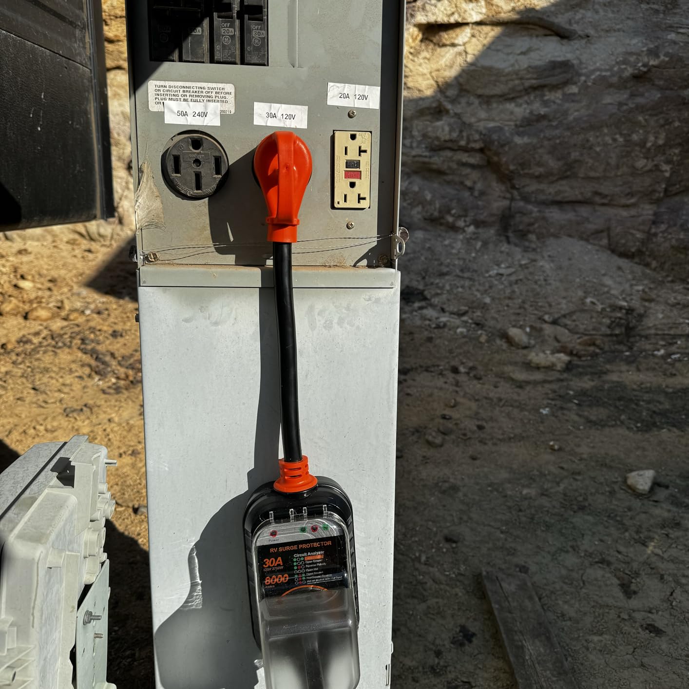GEARGO RV Surge Protectors 30 Amp RV Circuit Analyzer, [𝟐𝟎𝟐𝟔 𝐍𝐞𝐰 𝐔𝐩𝐠𝐫𝐚𝐝𝐞𝐝 & 𝐆𝐞𝐧𝟐] Full Protection, RV Adapter Plug for Camper(Orange) customer photo 1