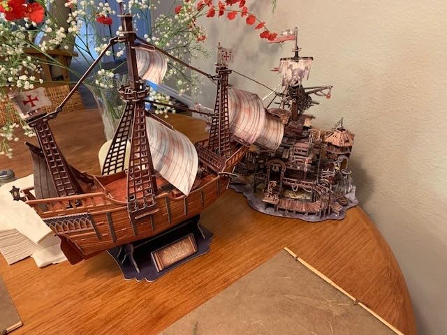 CubicFun 3D Puzzles for Adults Santa Maria Ship Model Spanish Vessel Puzzles for Adults and Kids, Desk Decor Building Kits Brain Teaser Hobby Gifts for Women and Men, 204 Pieces customer photo 1