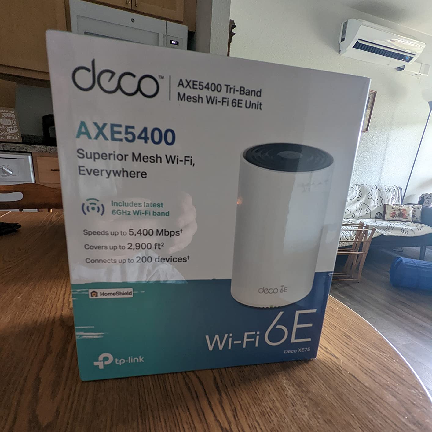 TP-Link Deco XE75 AXE5400 Tri-Band WiFi 6E Mesh System - Covers up to 2900 Sq.Ft, Replaces WiFi Router and Extender, AI-Driven Mesh, New 6GHz Band, 1-Pack customer photo 2