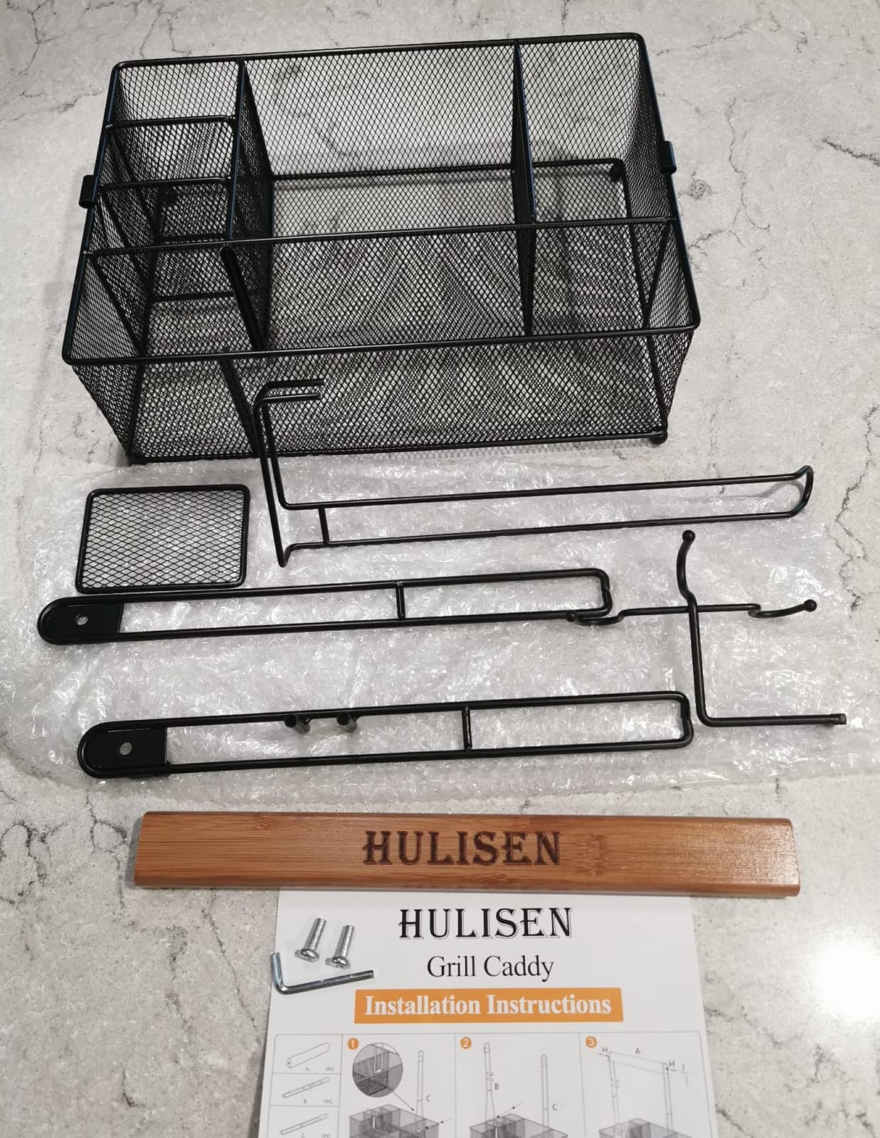 HULISEN Grill Caddy, BBQ Caddy with Paper Towel Holder customer photo 2