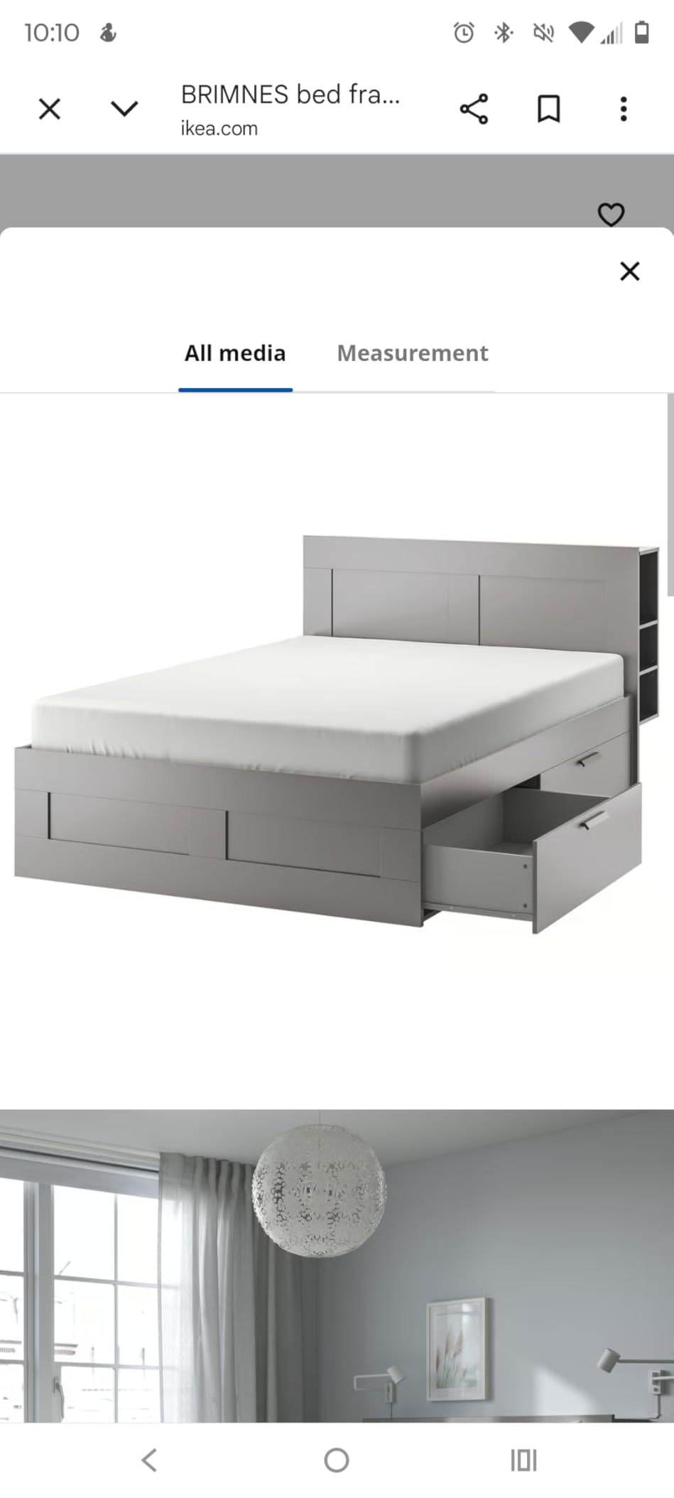 Bed Frame Bracket Kit 116791 - Rust-Resistant Iron Beam Mounts - Easy Assembly Headboard Bracket - Compatible with IKEA MALM & Skorva Series Headboard Attachment Kit - Pack of 4, King, Silver customer photo 1