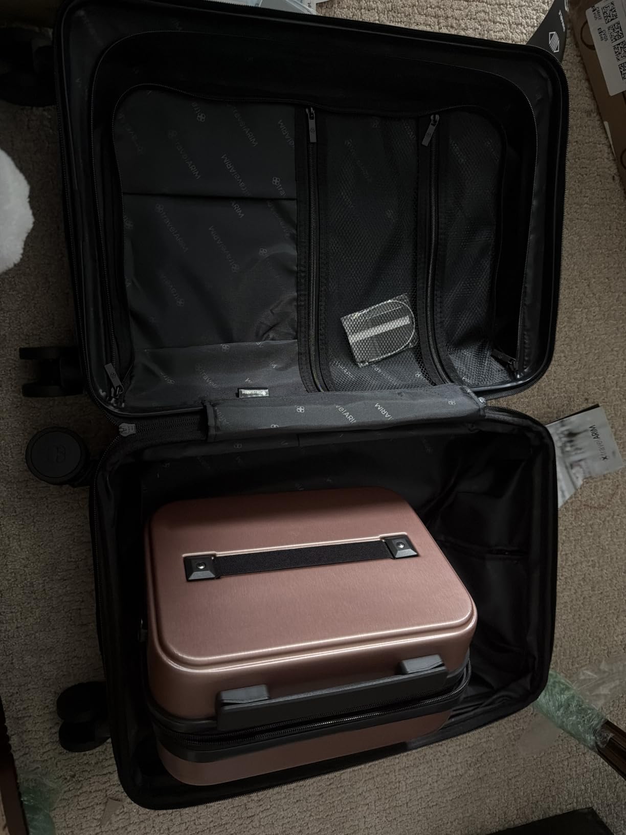 TRAVELARIM 20 Inch Carry On Luggage 22x14x9 Airline Approved Suitcase customer photo 1