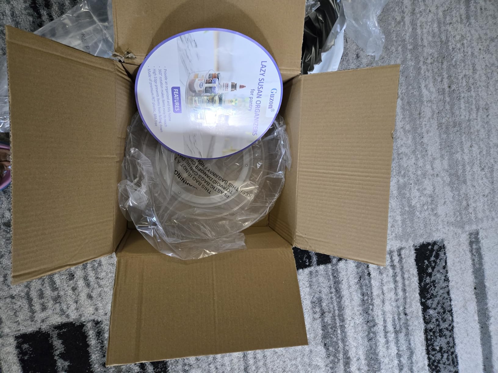 Guzon 4 Pack Lazy Susan Turntable, 11.5