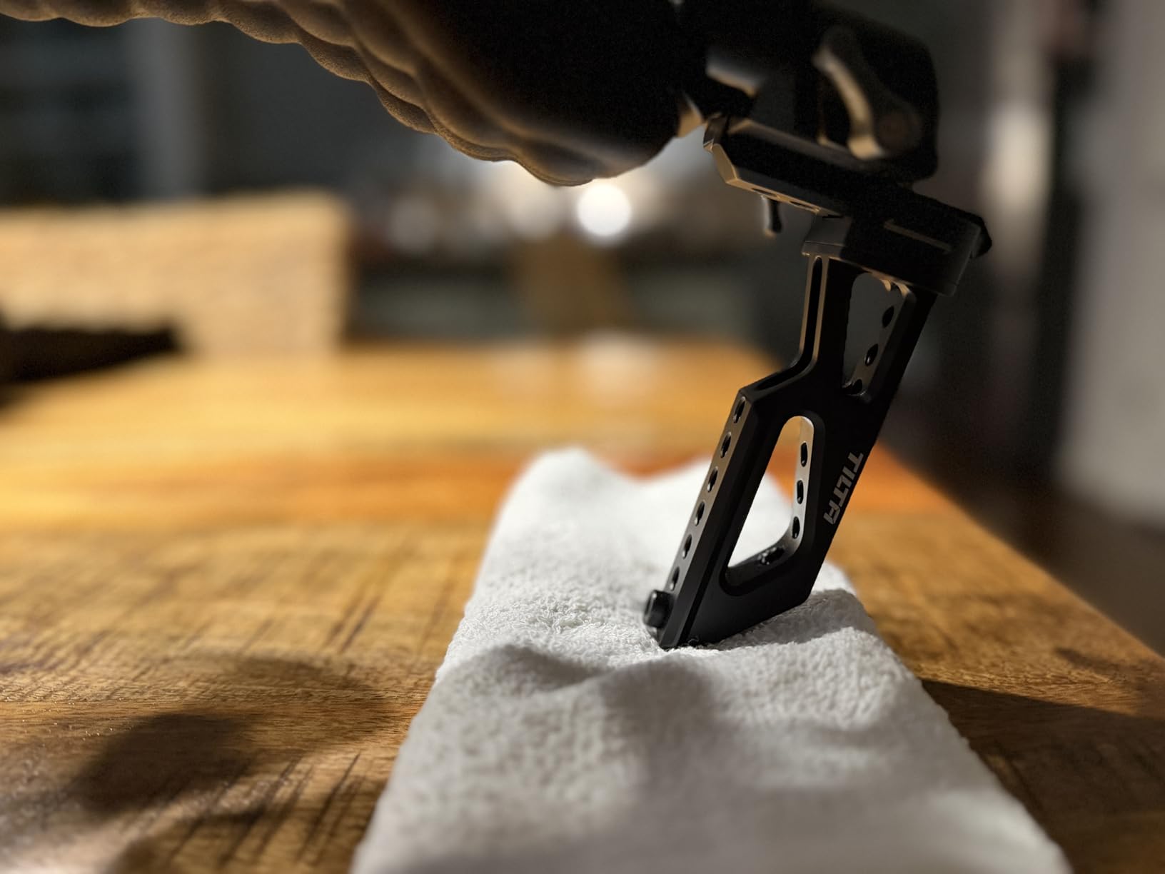 Tilta Lightweight Shoulder Rig | Foldable | Aviation Grade Aluminum Alloy | Dual Quick Release | 15mm Rod Mount/NATO Rail Adapter | Compatible with Manfrotto/Arca | TA-LSR-B customer photo 1
