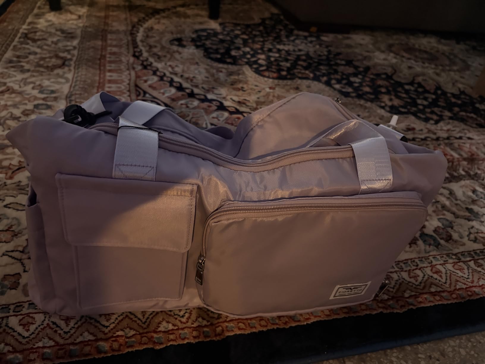FIORETTO Women's Gym Duffle Bag with Shoes Compartment, 30L Capacity, Ideal for Travel, Gym, Sports, Duffel, Weekender customer photo 2