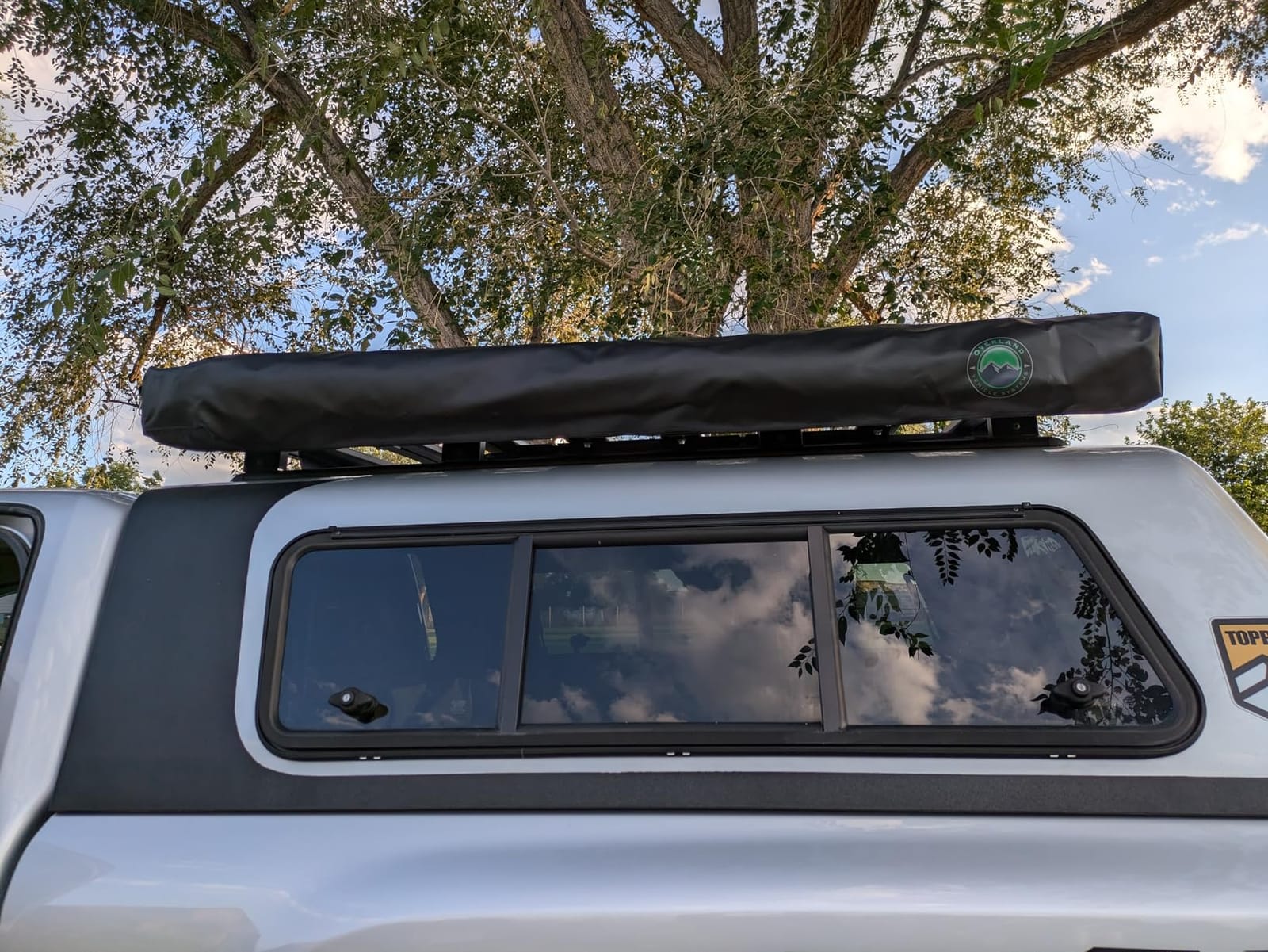 Overland Vehicle Systems 19689909 HD Nomadic 270 LTE Awning Passenger Side | 65 Sq Ft of Coverage | Dark Gray Fabric with Travel Cover Included | Twist and Lock Technology | Weather-Resistant customer photo 2