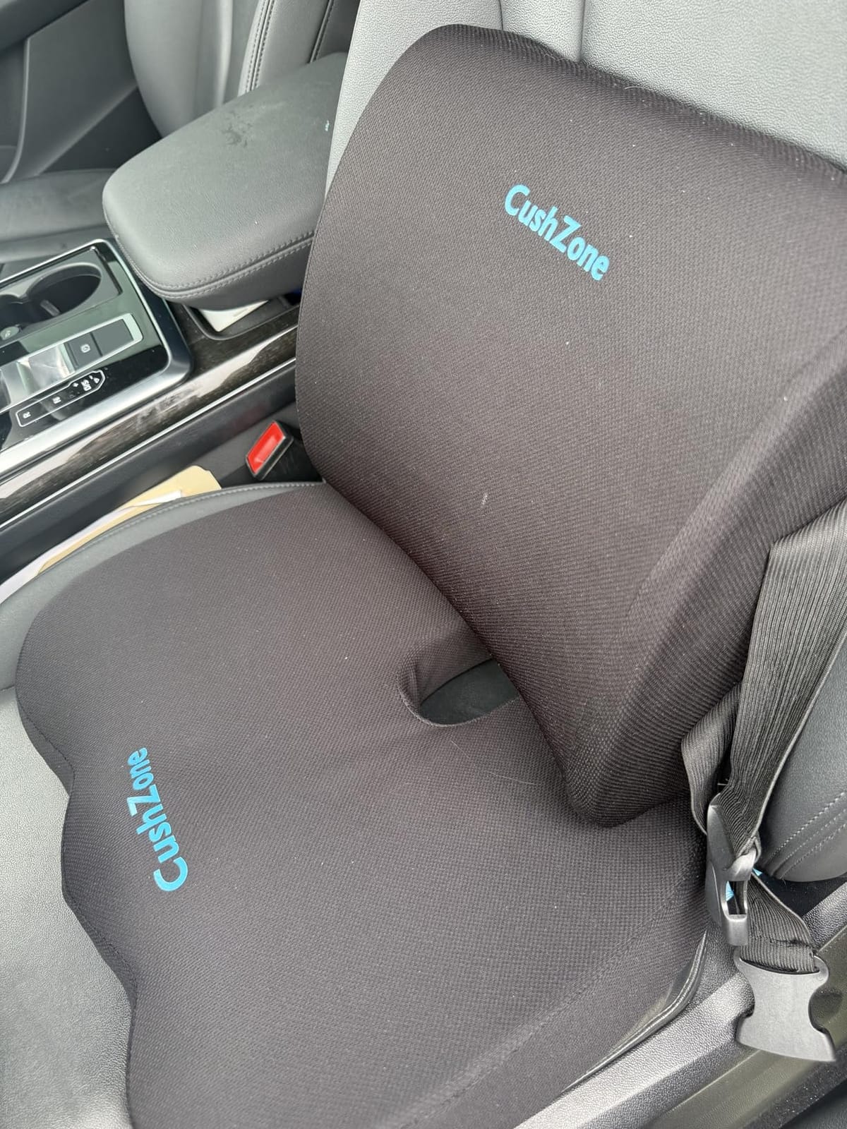 CushZone Seat Cushion and Lumbar Support Pillow for Office Chair, Black customer photo 1