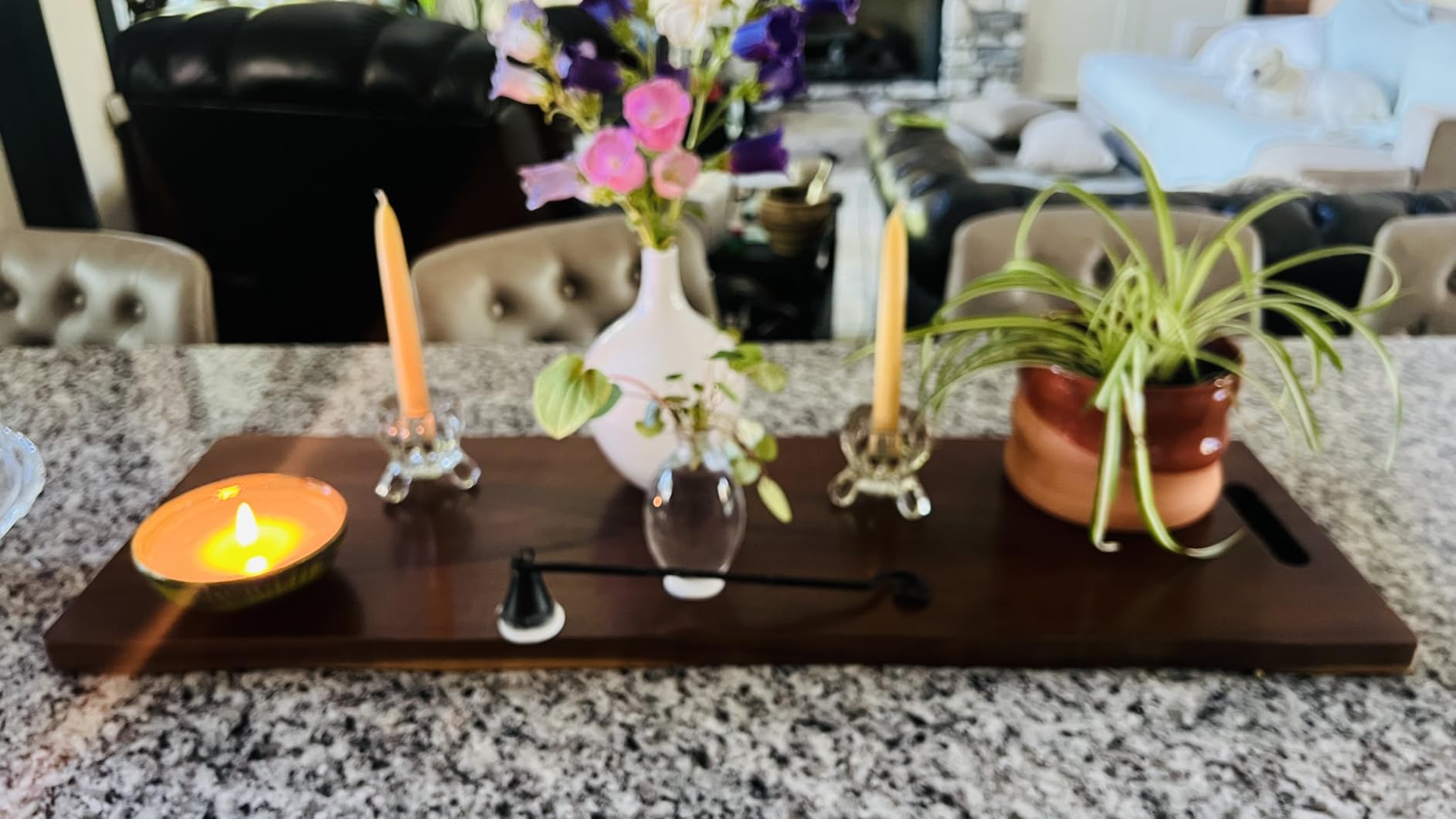 Large Acacia Serving Board with Handles, 36 x 12 Inch Rectangular Charcuterie Platter, Natural Wood Server for Meat, Cheese Board, and Party Appetizers, Extra Long 3ft customer photo 2