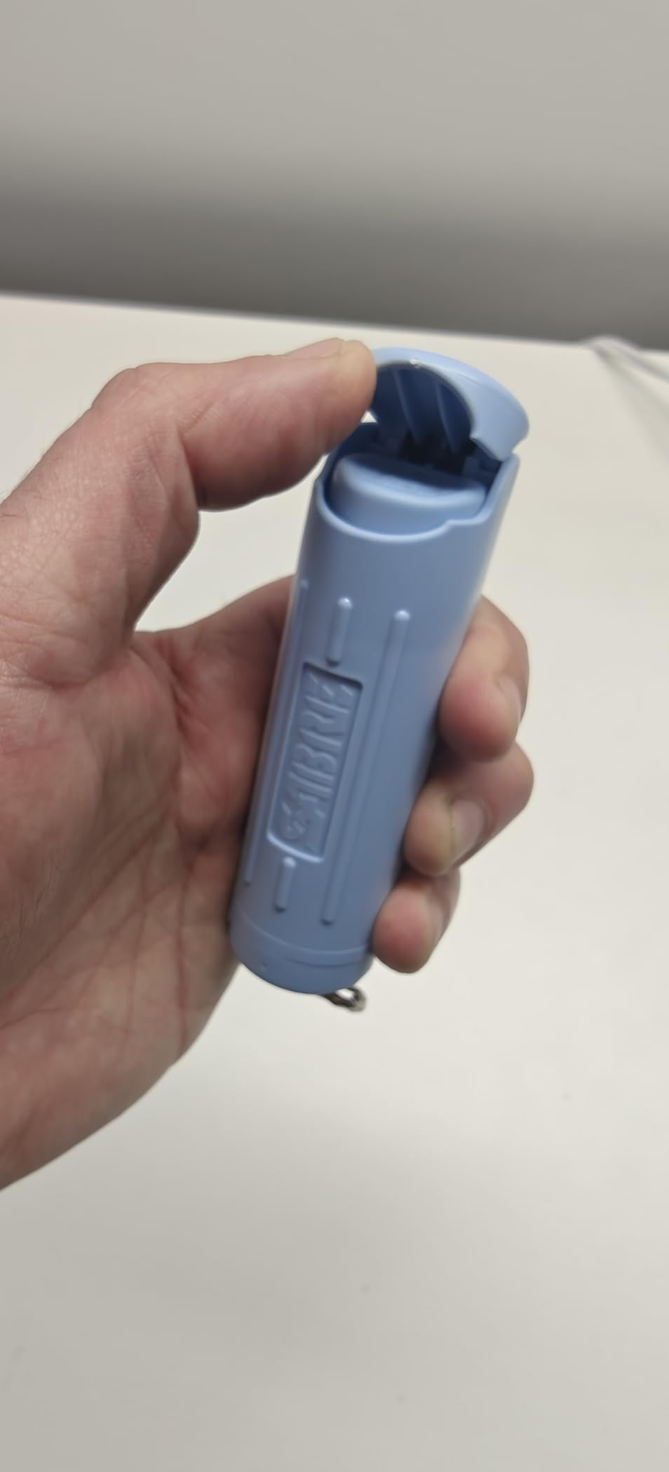 Sabre Pepper Gel Spray with Fast Flip Top Safety & Snap‑Clip Keychain for Self Defense - Max Strength with UV Dye, Finger Grip, Reduces Wind Blowback,10-Sec Spray,14ft Range, Made in USA, 0.54 fl oz customer photo 2