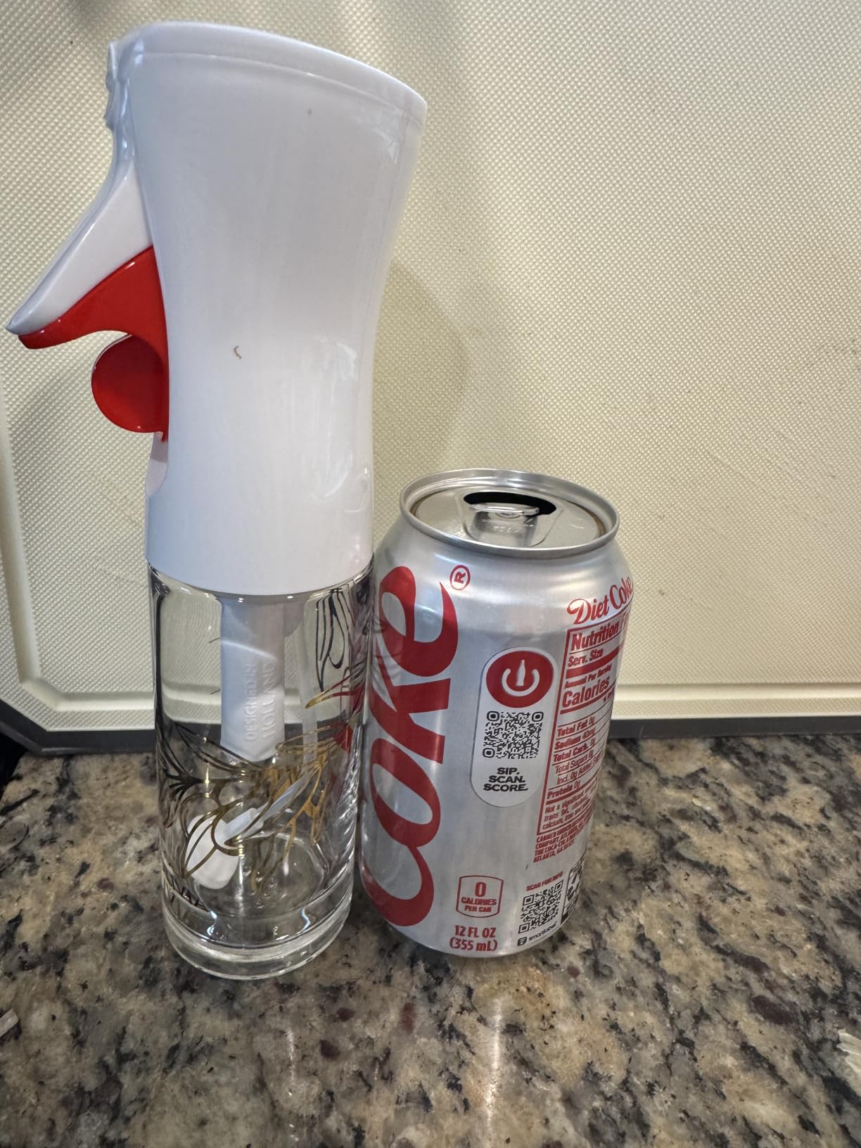 FLAIROSOL OLIVIA. The Original Advanced Oil Sprayer for Cooking, Salads, BBQs and More, Continuous Spray with Portion Control, Trusted by Chefs. Patented Technology. (Glass Bottle) (Golden Leaves) customer photo 1