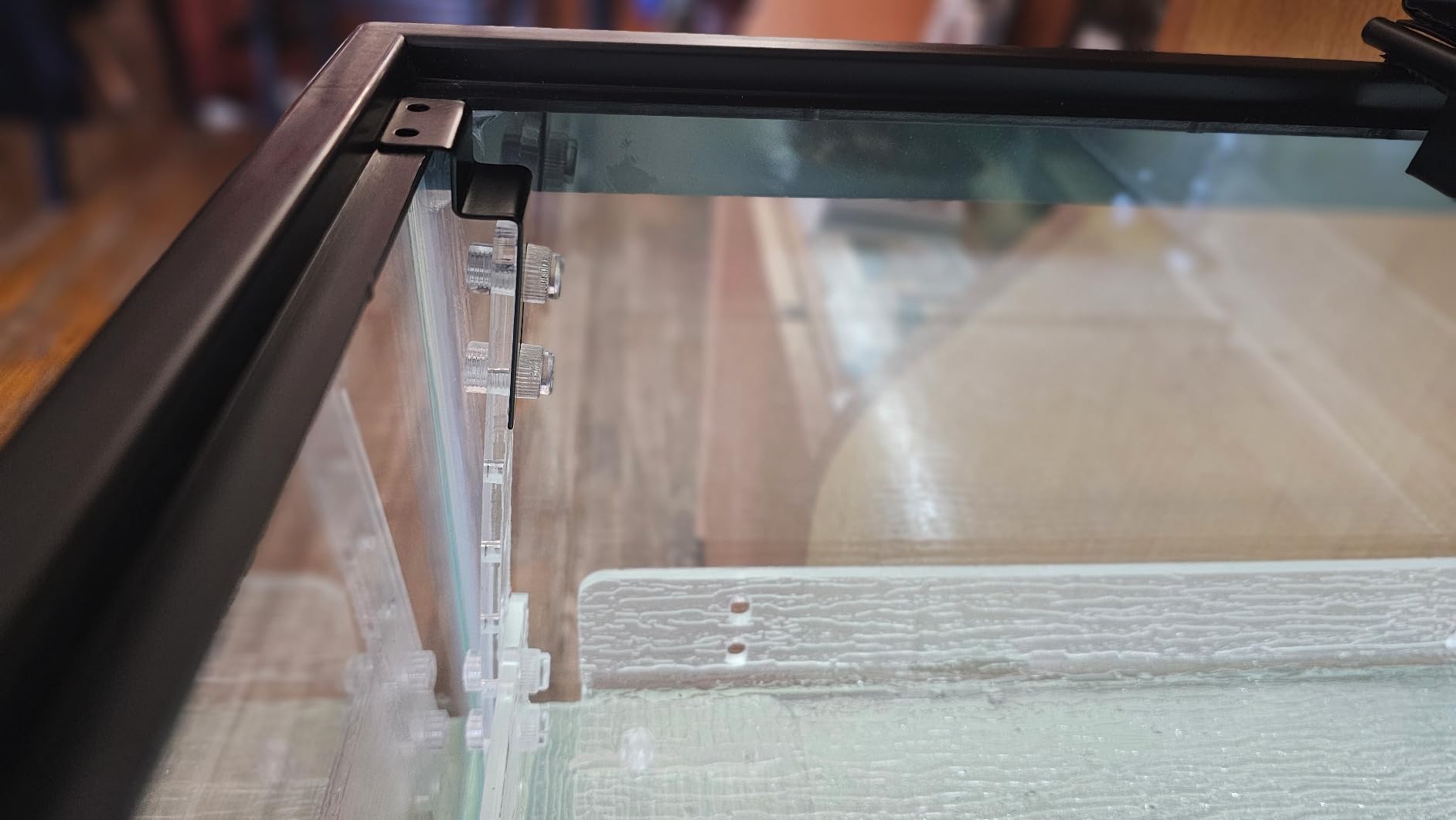 LYL LEYOULAND Hanging Turtle Basking Platform for Aquatic Turtles 20 55 Gallon, 40 Gallon Long Tank, Aquatic Reptile Ramp Dock, Turtle Terrace, Turtle Tank Accessories customer photo 1