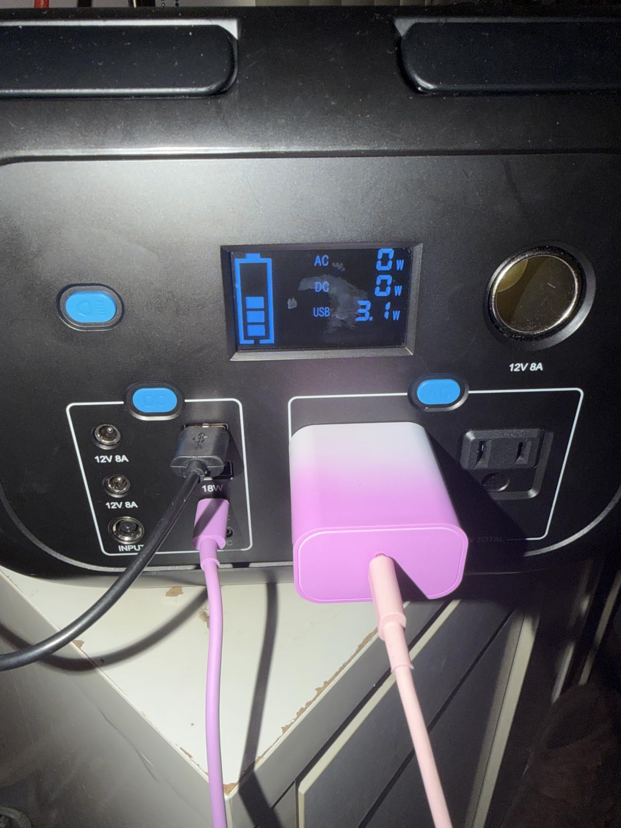 ENOFLO Portable Power Station 600W, 296Wh Lithium Battery Backup customer photo 2