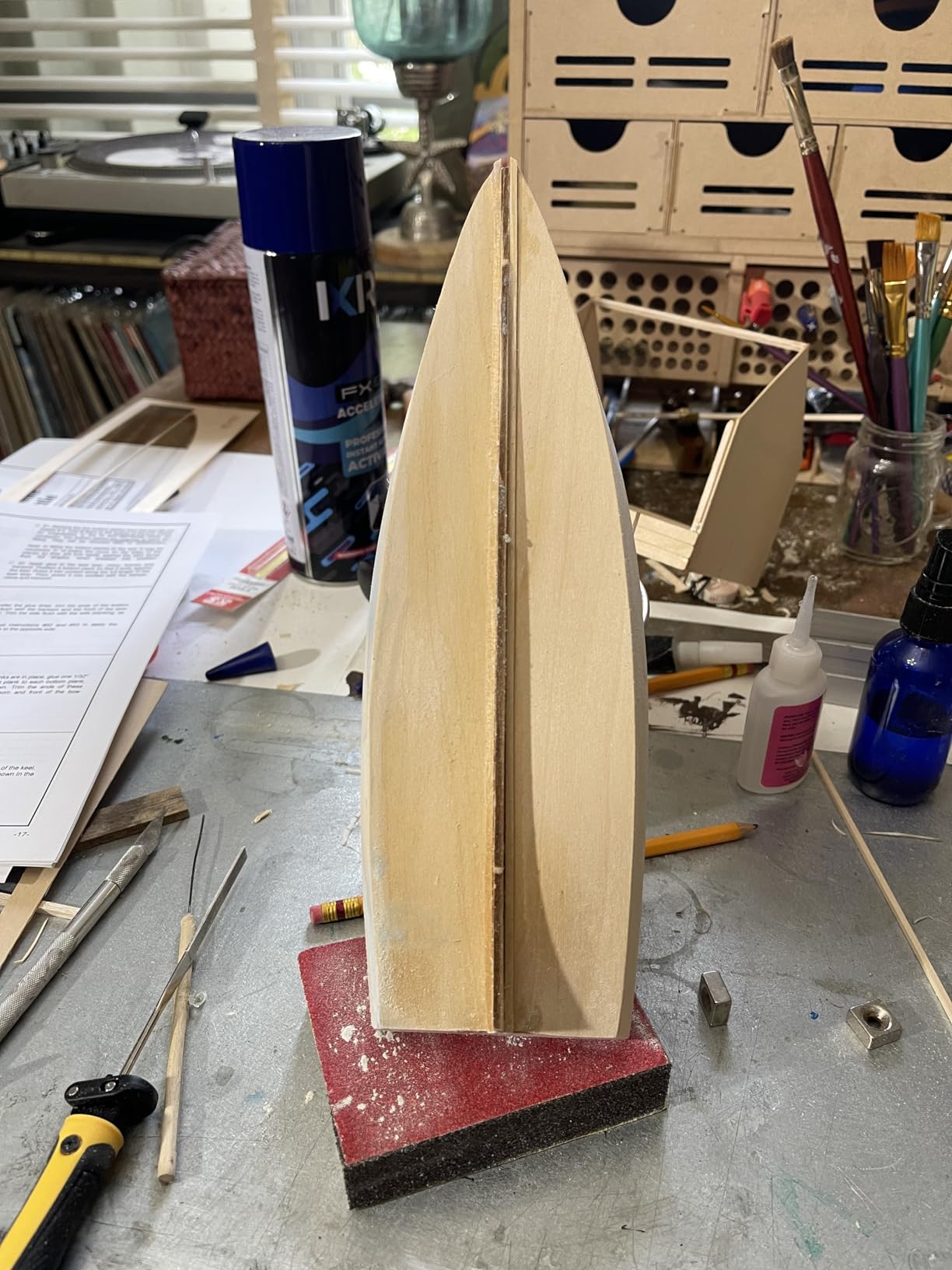 Midwest Chesapeake Bay Flattie Wooden Model Ship Kit for Adults - Beginner Woodcraft Boat Building Set - Easy Laser-Cut DIY Hobby Craft Gift, Made in USA, 1:32 Scale customer photo 1