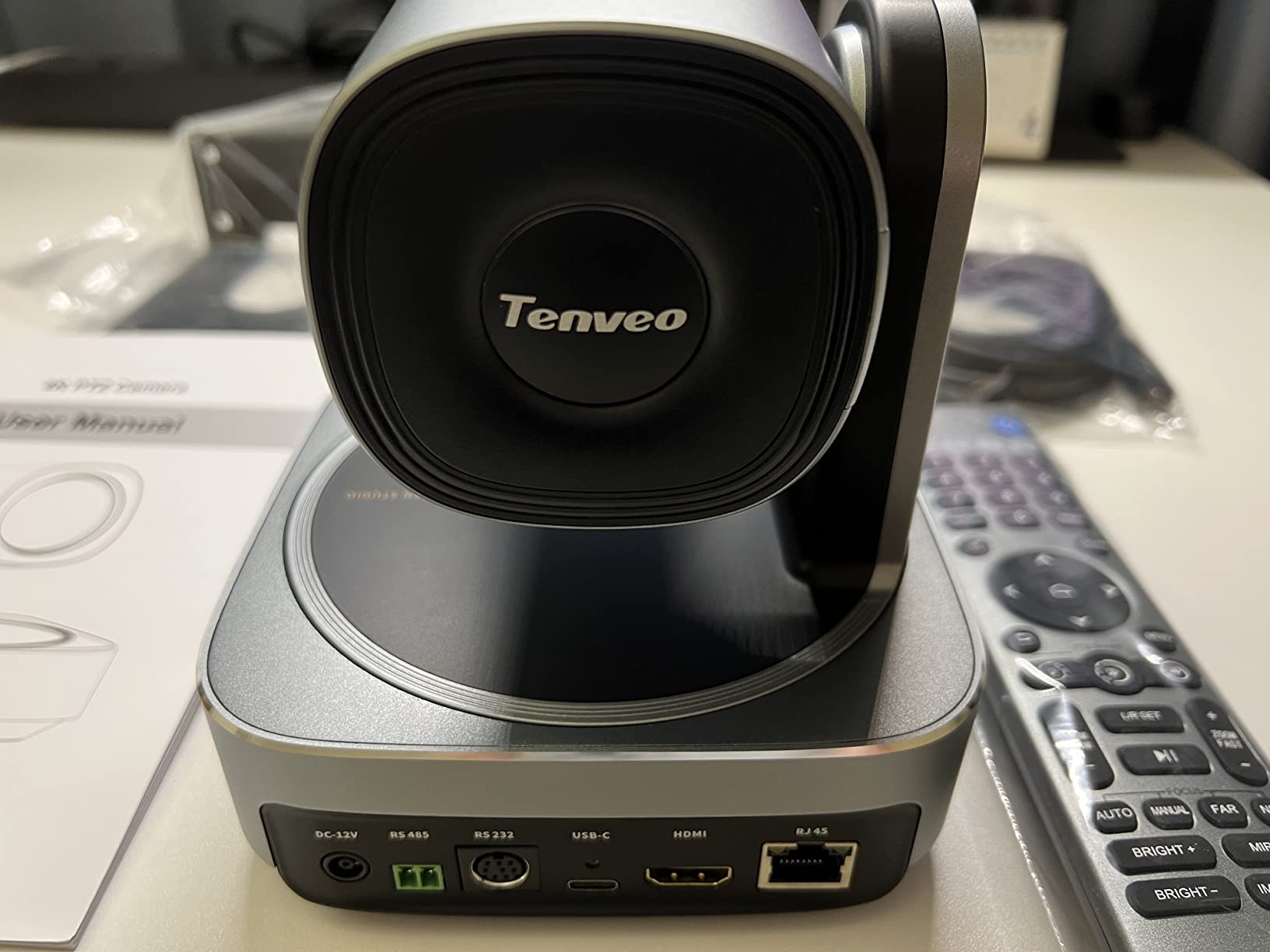 Tenveo 4K PTZ Camera, AI Humanoid & Face Auto-Tracking, 12X Optical Zoom Wide Angle, USB3.0/HDMI/LAN PoE IP Live Streaming for Church Video Conference Broadcast Zoom Teams YouTube OBS customer photo 2