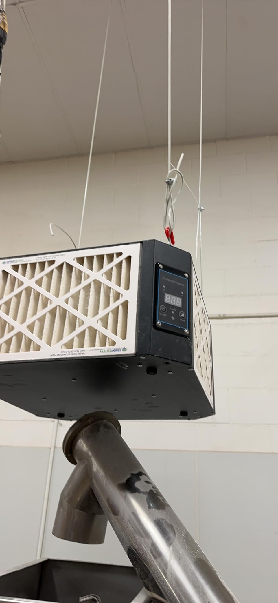 ABESTORM 360 Degree Intake Air Filtration System Woodworking 1350 CFM Hanging Air Filter with Strong Vortex Fan for Wood Workshop, Garage, Shop Dust Collectors, Up to 1700 sq. ft, DecDust 1350 customer photo 2