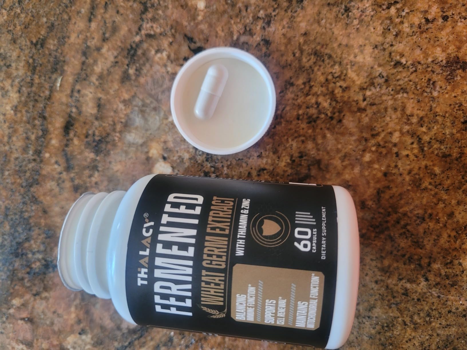 Spermidine Supplement, Wheat Germ Extract & Zinc, 60 Capsules | 13mg Spermidine • 1300mg Wheat Germ Extract • Zinc • Vegan Capsules • Daily Wellness Formula customer photo 1