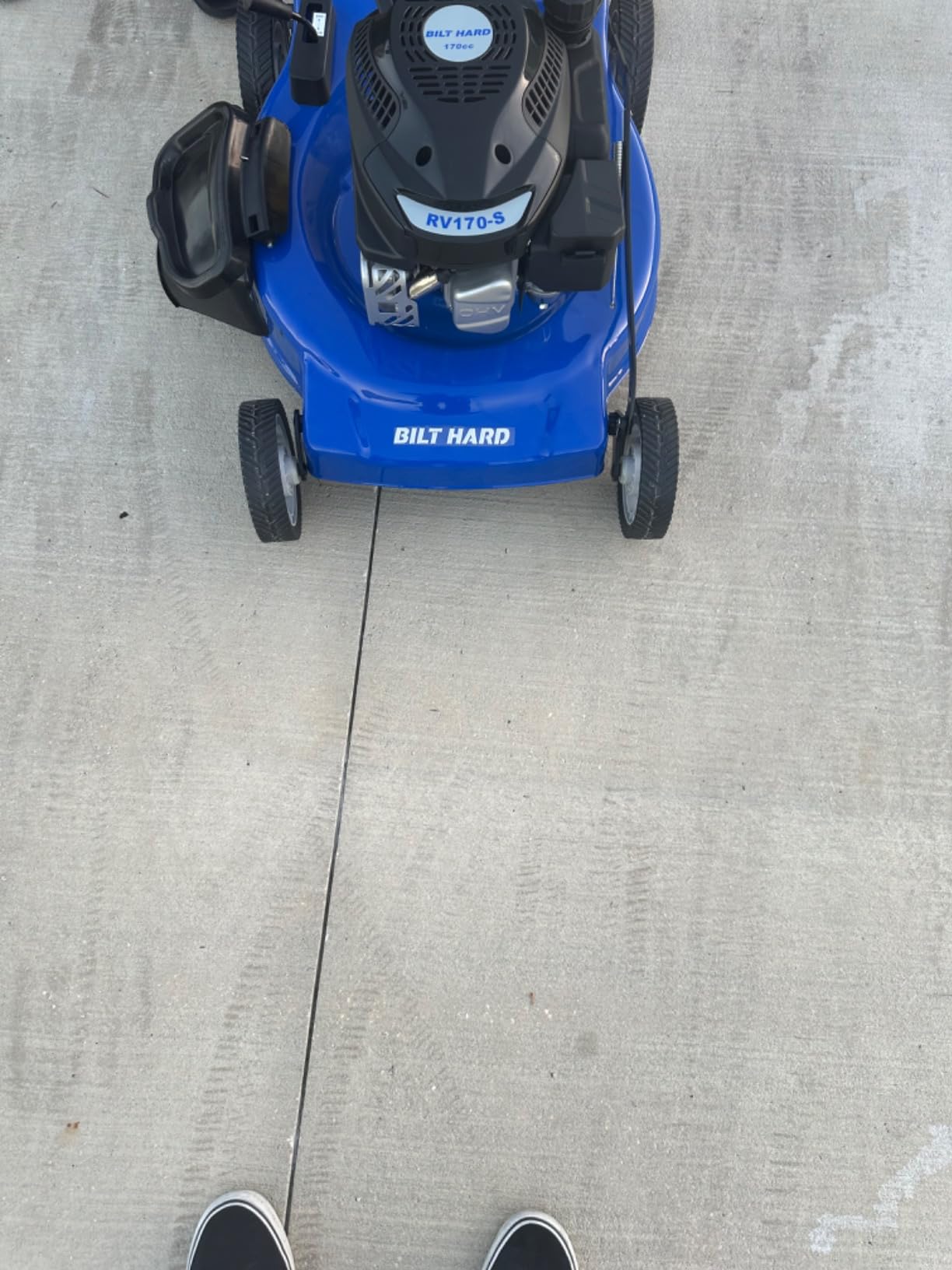 BILT HARD 21 Inch Lawn Mower Gas Powered, 4-Cycle 144cc Engine, 3-in-1 Push Lawnmower with Bagging, Mulching & Side Discharge, Adjustable 8-Positions Cutting Height, Easy Start customer photo 1