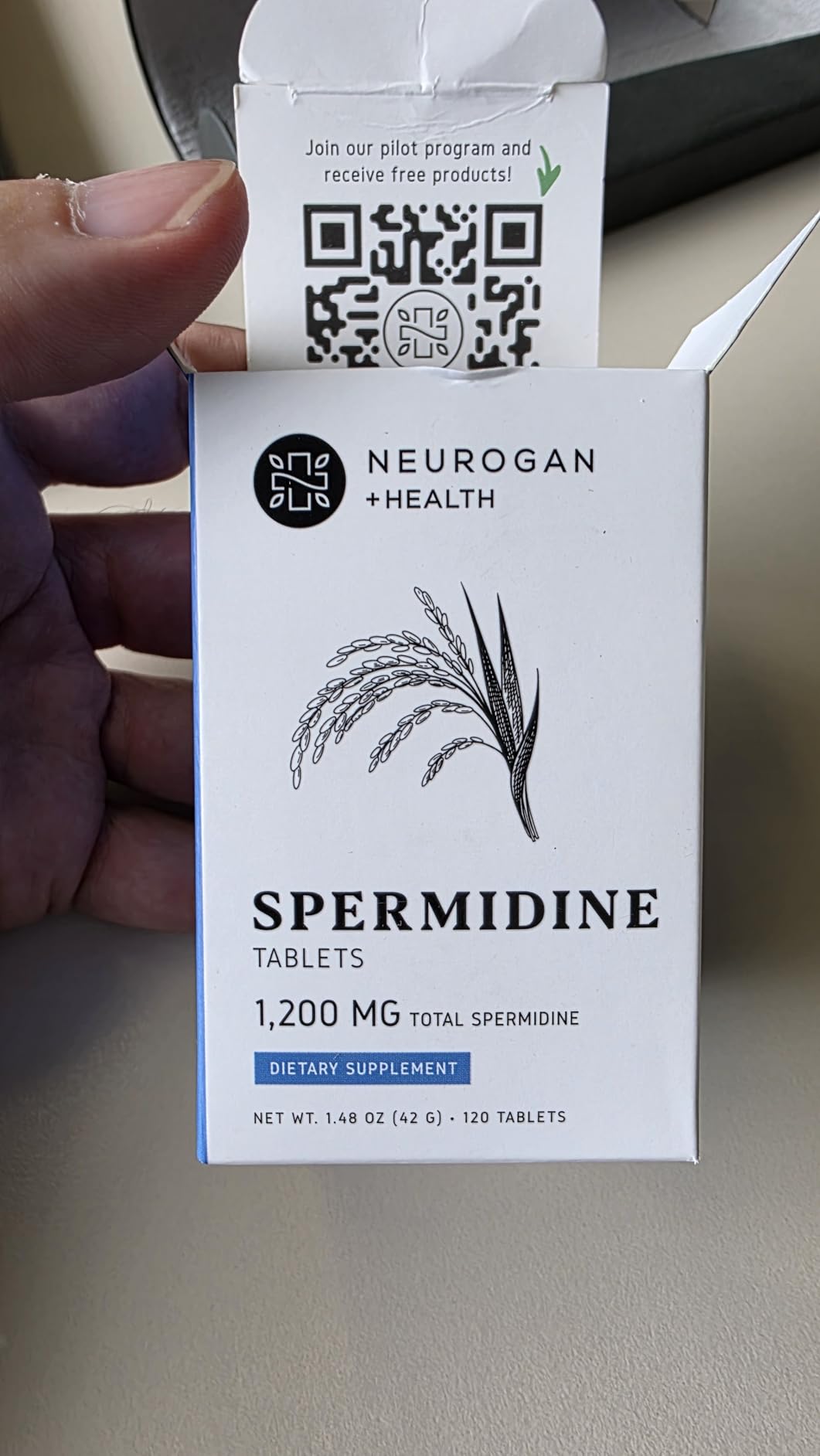 Neurogan Spermidine Supplement - 1200mg - 99% Pure 100x More Potent Than Rice & Wheat Germ Extract - for Cellular Health, Anti-Aging & Energy* - Made in USA - 10MG Per Serving - 120 Servings | Spermidine 3HCl Tablets, 10mg Per Serving, 4-Month Supply, Single-Ingredient, Healthy Aging, Cellular Energy, Made in USA customer photo 2