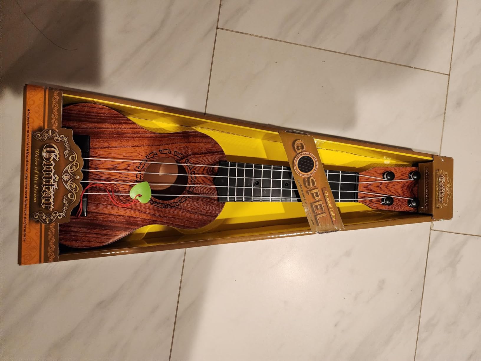 Raimy 17in Kids Ukulele Mini Guitar with Picks for Toddler Boys Girls | 4 Strings Children Musical Instruments, Educational Toys, Beginner Birthday Gift, Easy Strumming and Learning Fun (Mahogany) customer photo 2