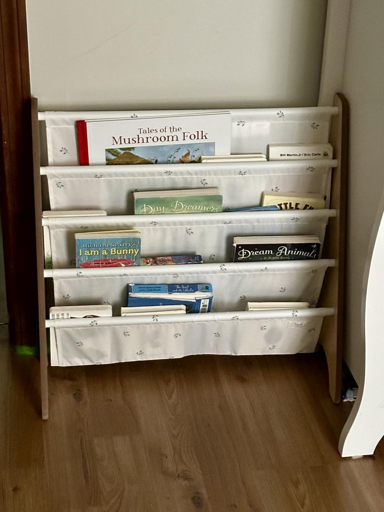 3 Sprouts Recycled Kids Bookshelf, Holds 35 Books, 4-Tier, Terrazzo Cream customer photo 1