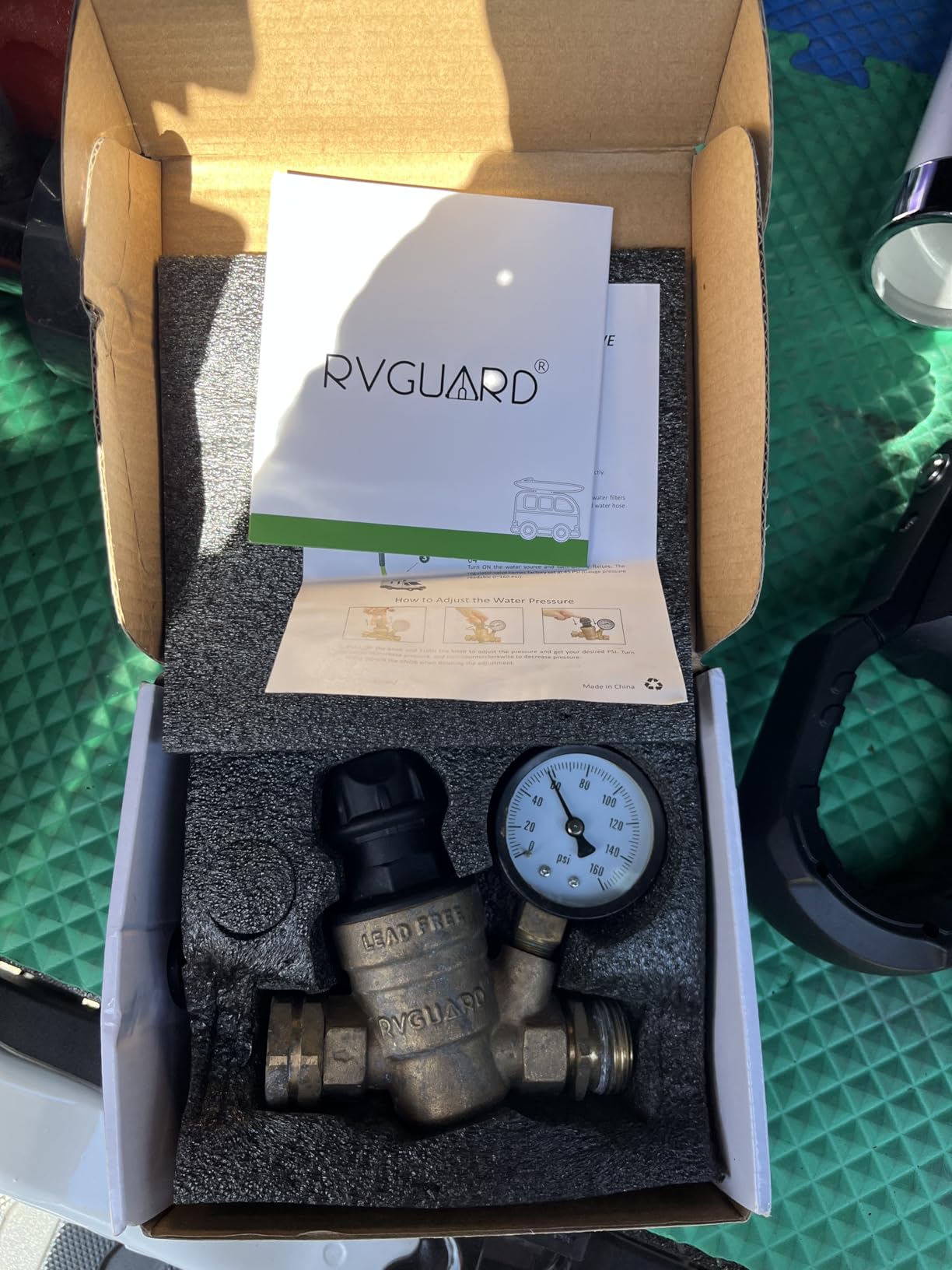 RVGUARD RV Water Pressure Regulator Valve With Adjustable Knob customer photo 2
