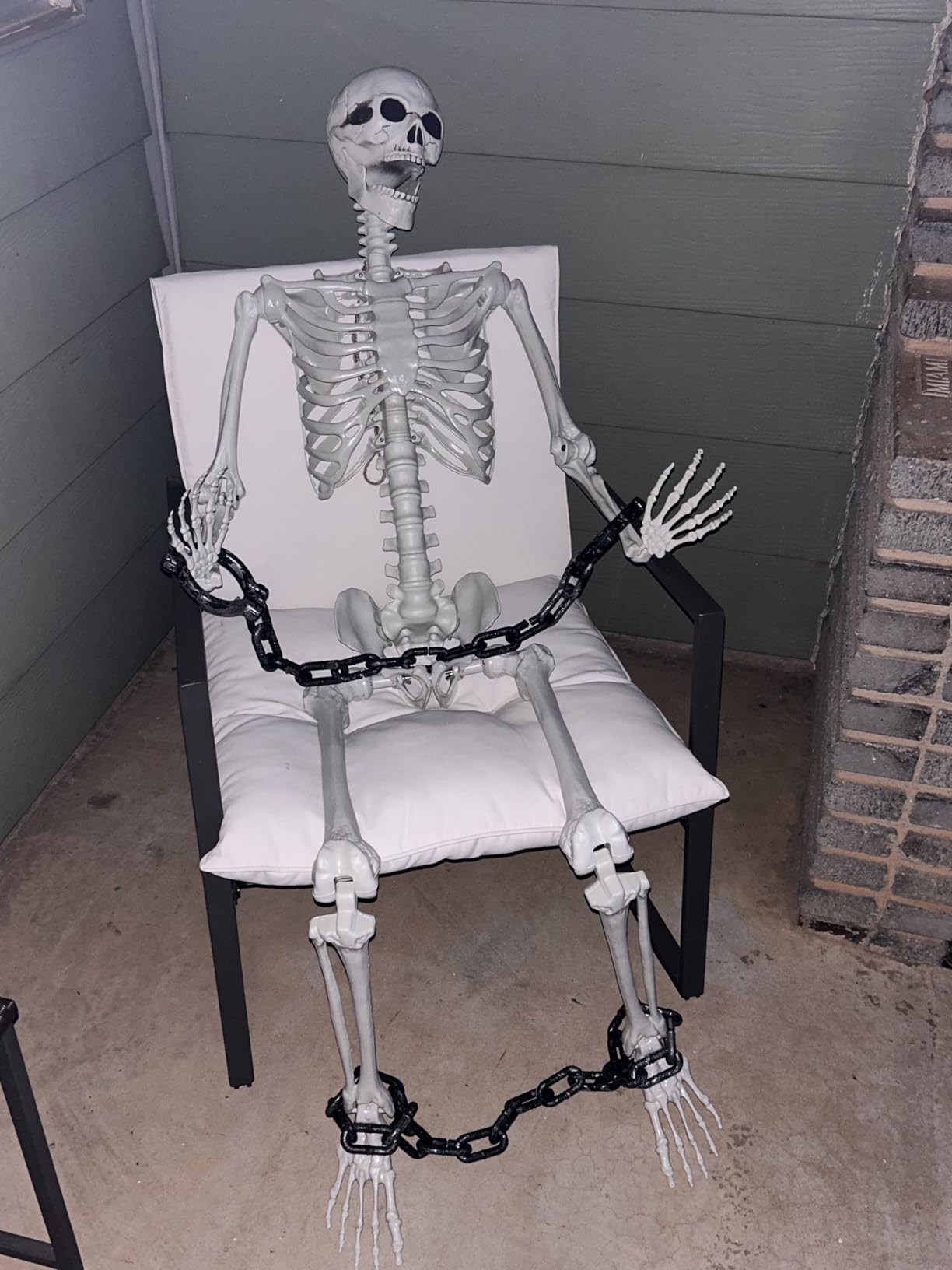 5.4Ft Halloween Skeleton Life Size Skeleton with Posable Joints customer photo 2