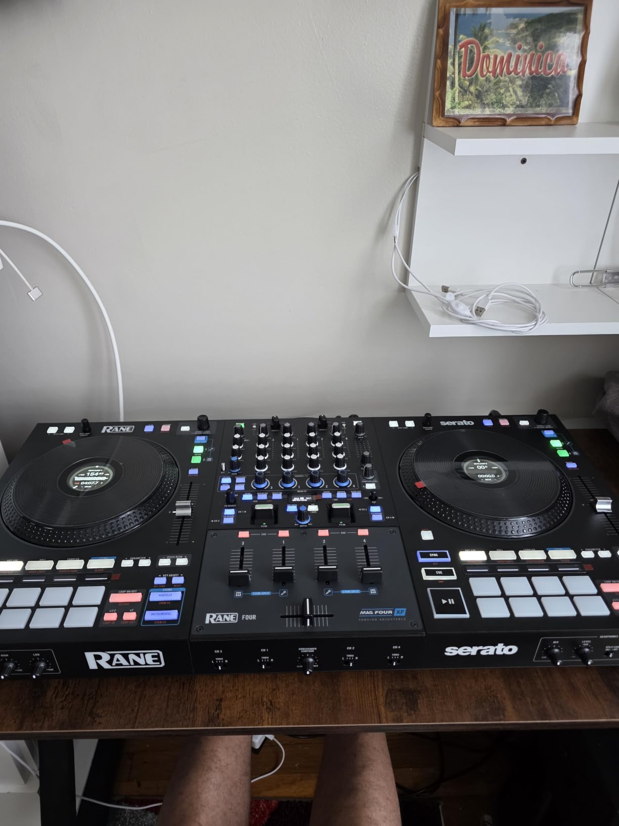 RANE FOUR Professional Stems DJ Controller | 4-Deck DJ Mixer, 8.5