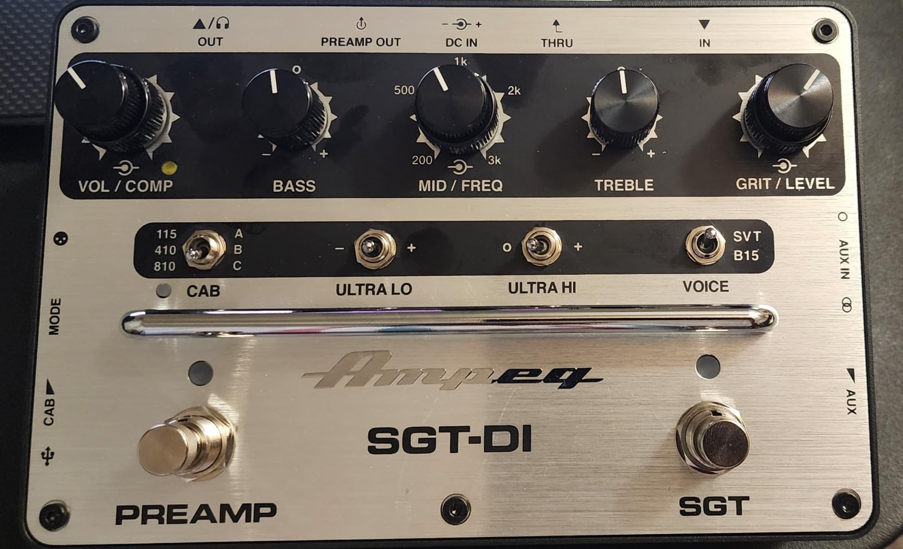 Ampeg SGT-DI Dual-Voice Preamp Compressor and DI customer photo 2