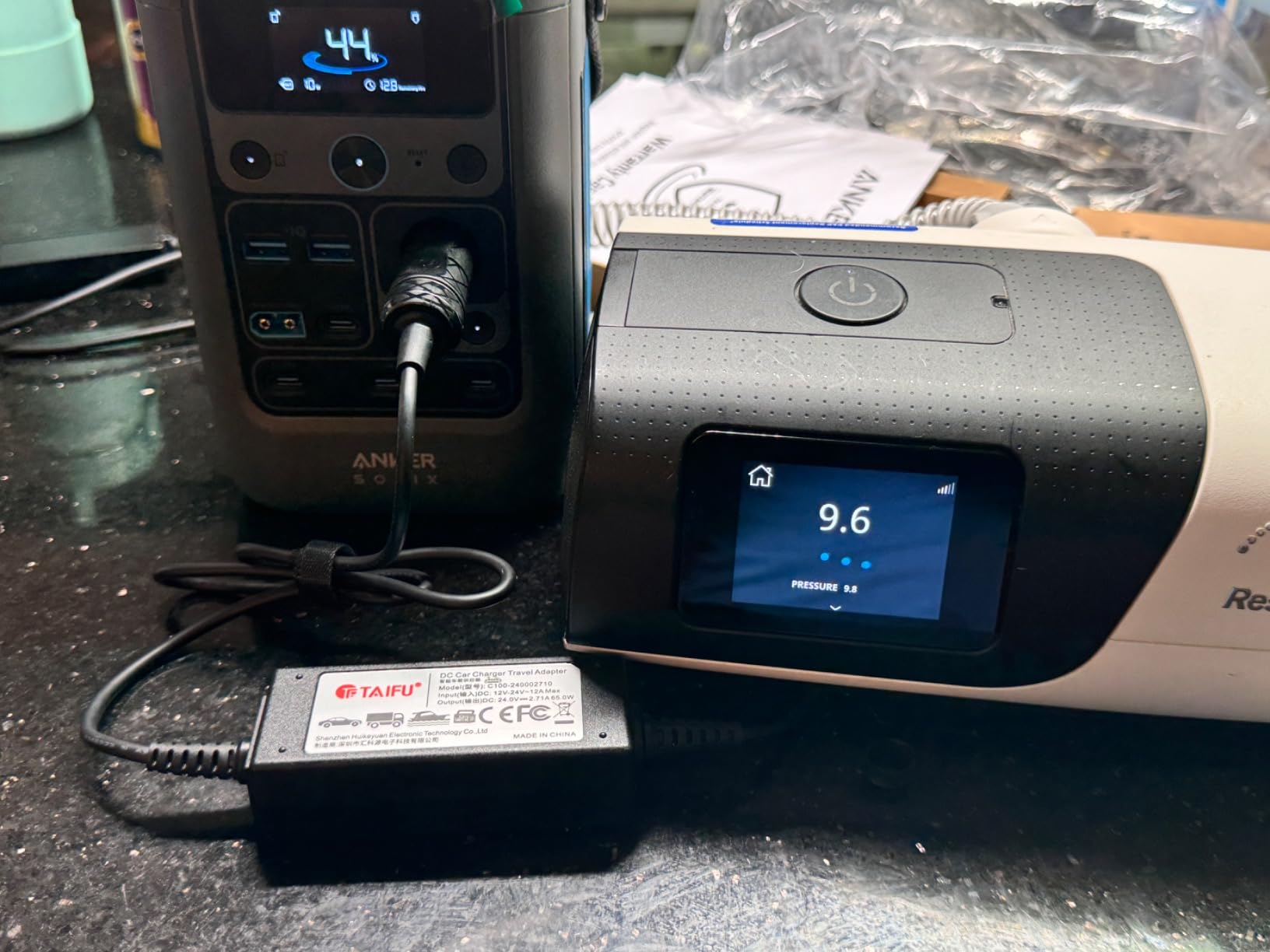 ResMed AirSense 11 AutoSet Elite 65W DC Car Charger Adapter customer photo 1