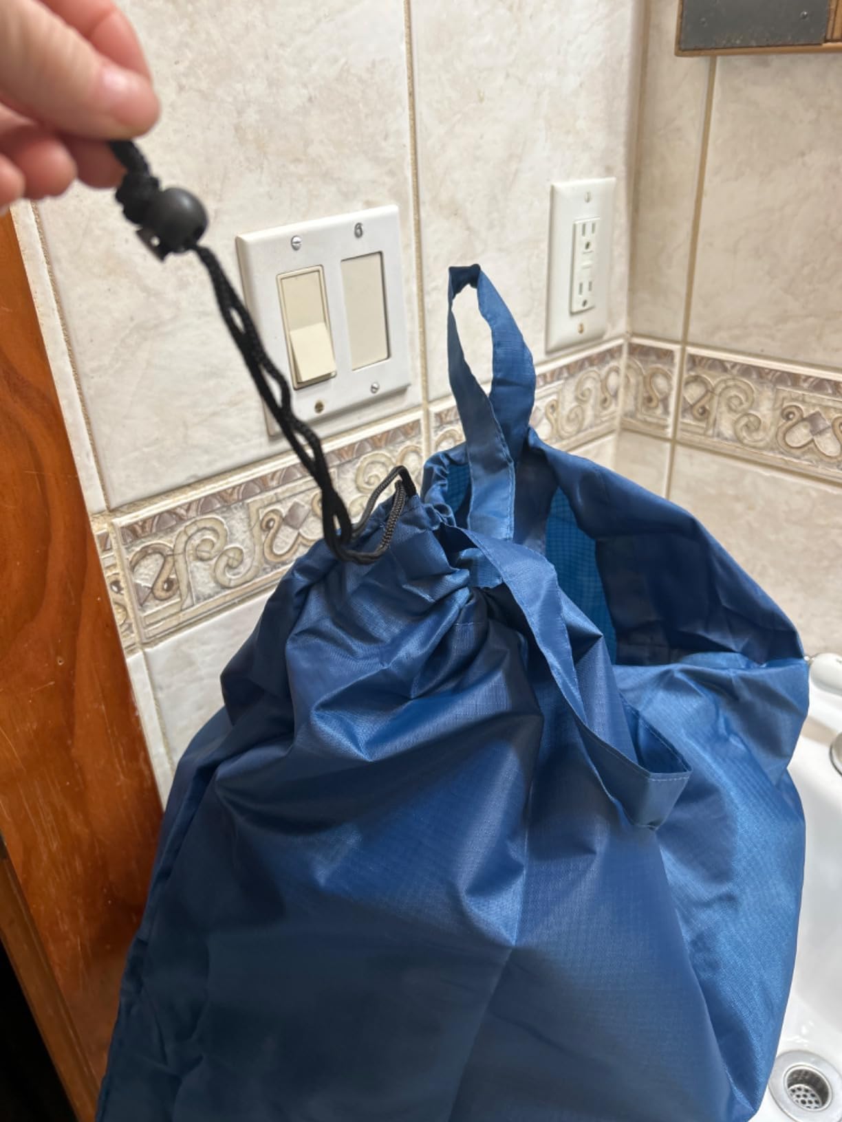 GOGOODA Travel Laundry Bags with Drawstring Closure XL Large with Handle customer photo 2
