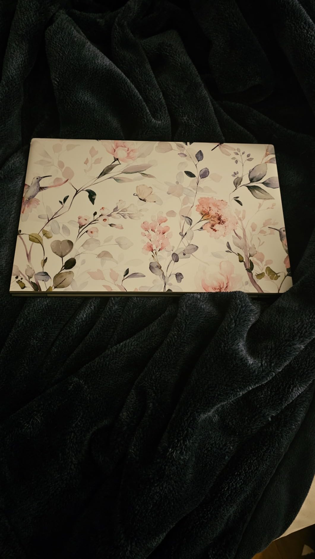 RICHEN Laptop Notebook Skin Sticker Cover Decal, 12 13 13.3 14 15 15.4 15.6 inch Laptop Vinyl Skin Sticker Cover Art Protector Notebook PC (Flowers and Birds) customer photo 1