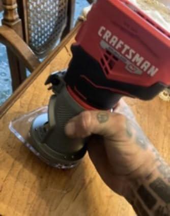 CRAFTSMAN V20 Router Tool, Cordless, Variable Speed, Fixed Base Router with Depth Adjustment, Bare Tool Only (CMCW400B) customer photo 2
