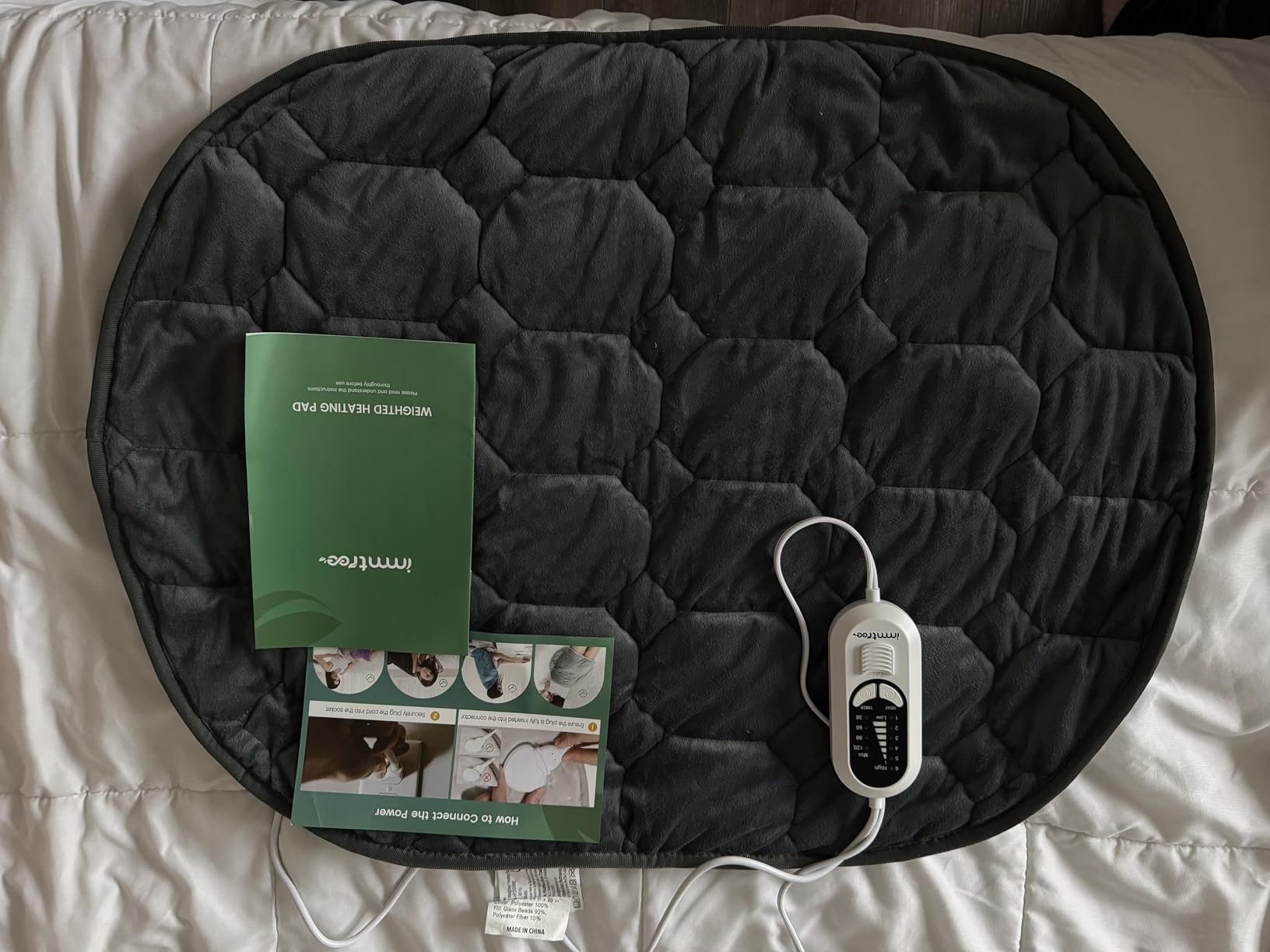 immtree Weighted Heating Pad for Back & Period, 7lbs XXXL Size 29