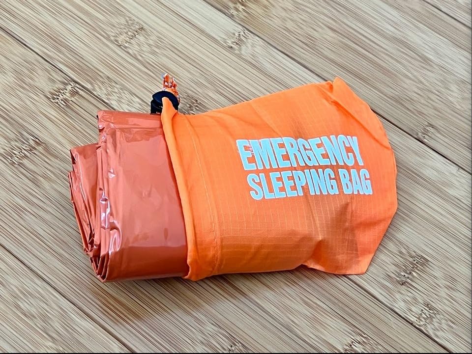Emergency Sleeping Bag Mylar Bivy Sack Thermal Heat Survival Gear &Supplies customer photo 1