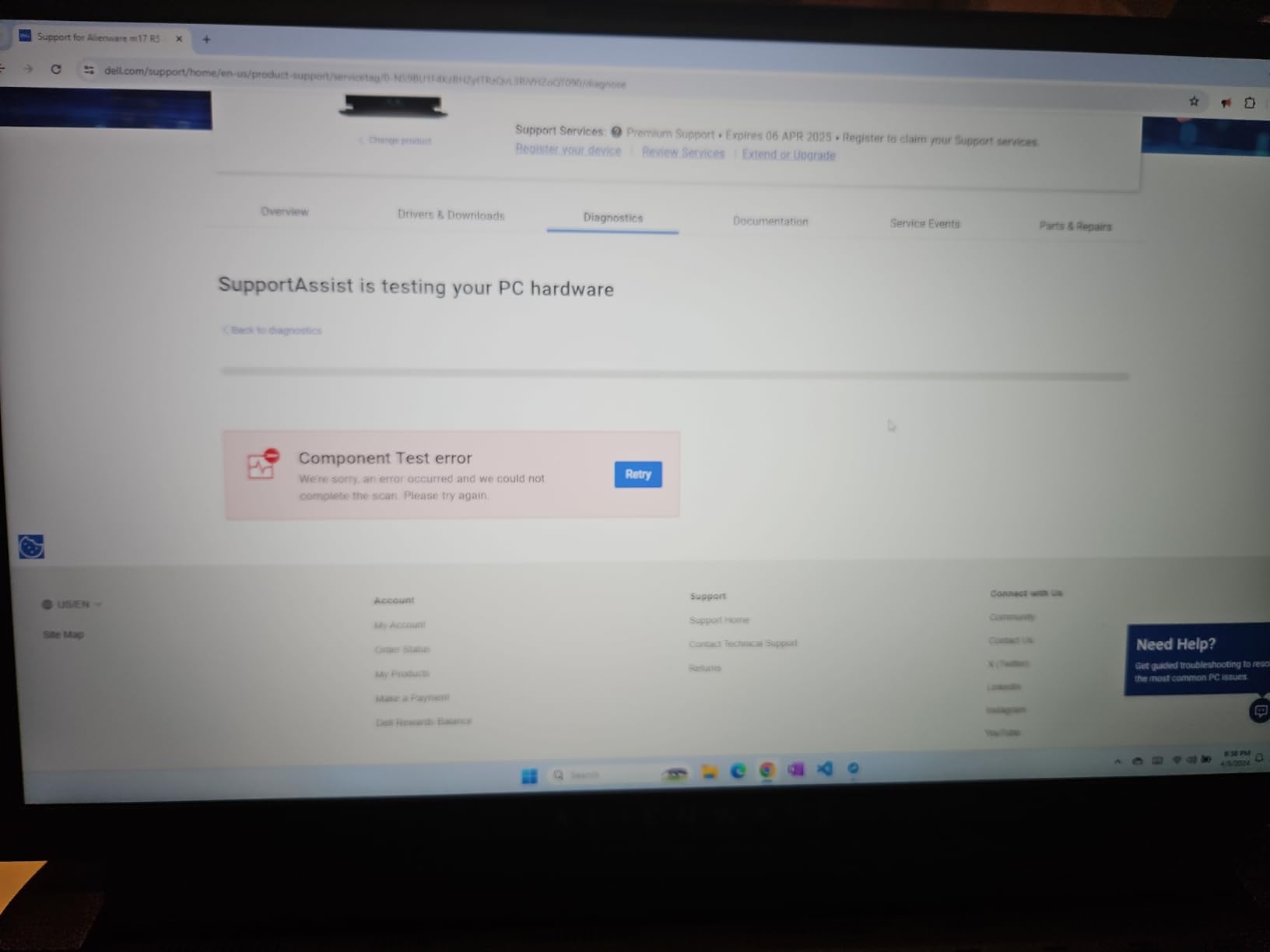 Alienware M17R5 Gaming Laptop - 17.3-inch FHD 480Hz Display, AMD Ryzen 9-6900HX, 32GB DDR5 RAM, 1TB SSD, NVIDIA GeForce RTX 3080 GDDR6, Windows 11 Home, 1 Year Support - Dark Side of the Moon, Black customer photo 1