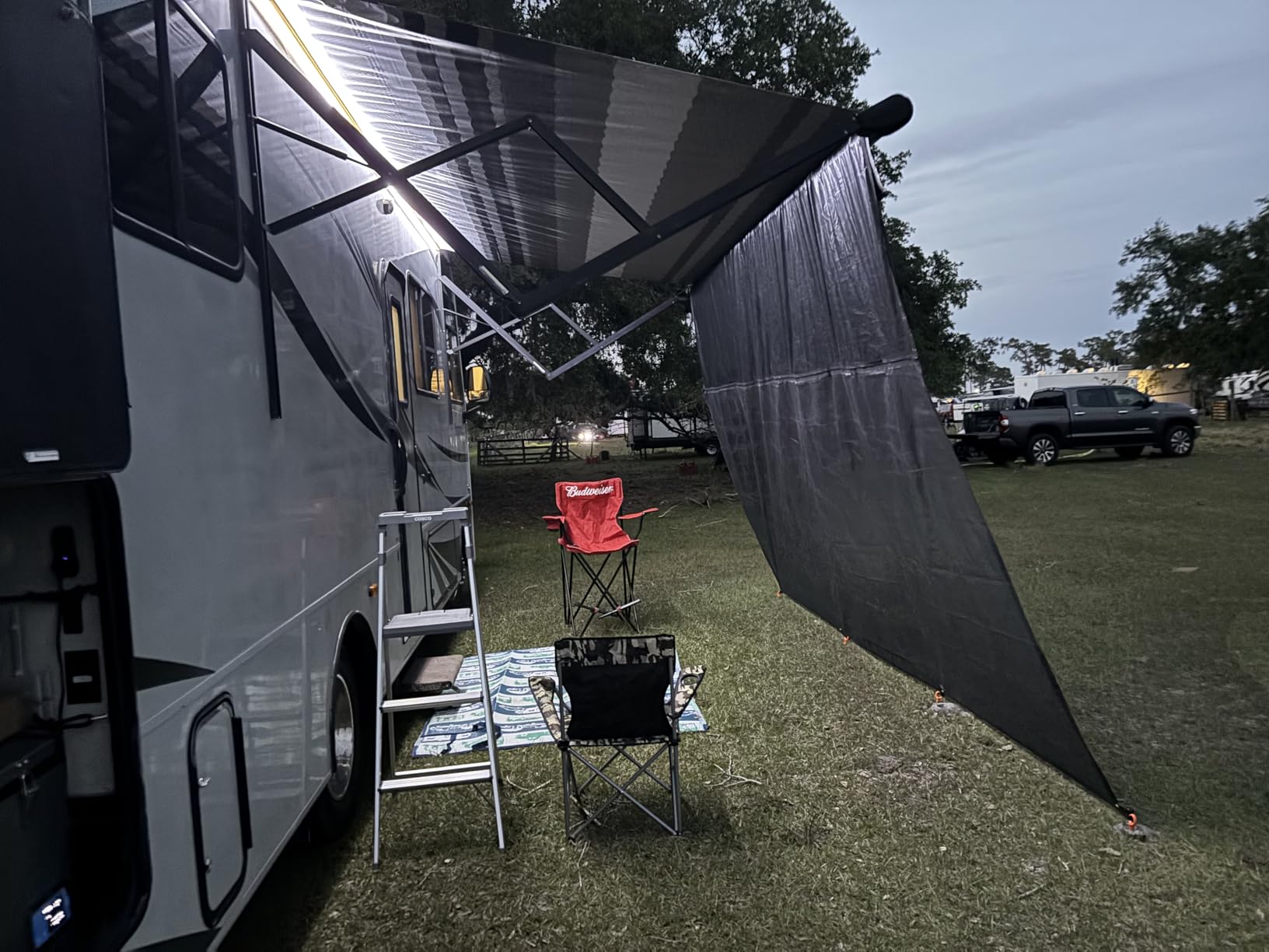 RV Awning Shade Screen with Zipper 9' x 15'3'' customer photo 1