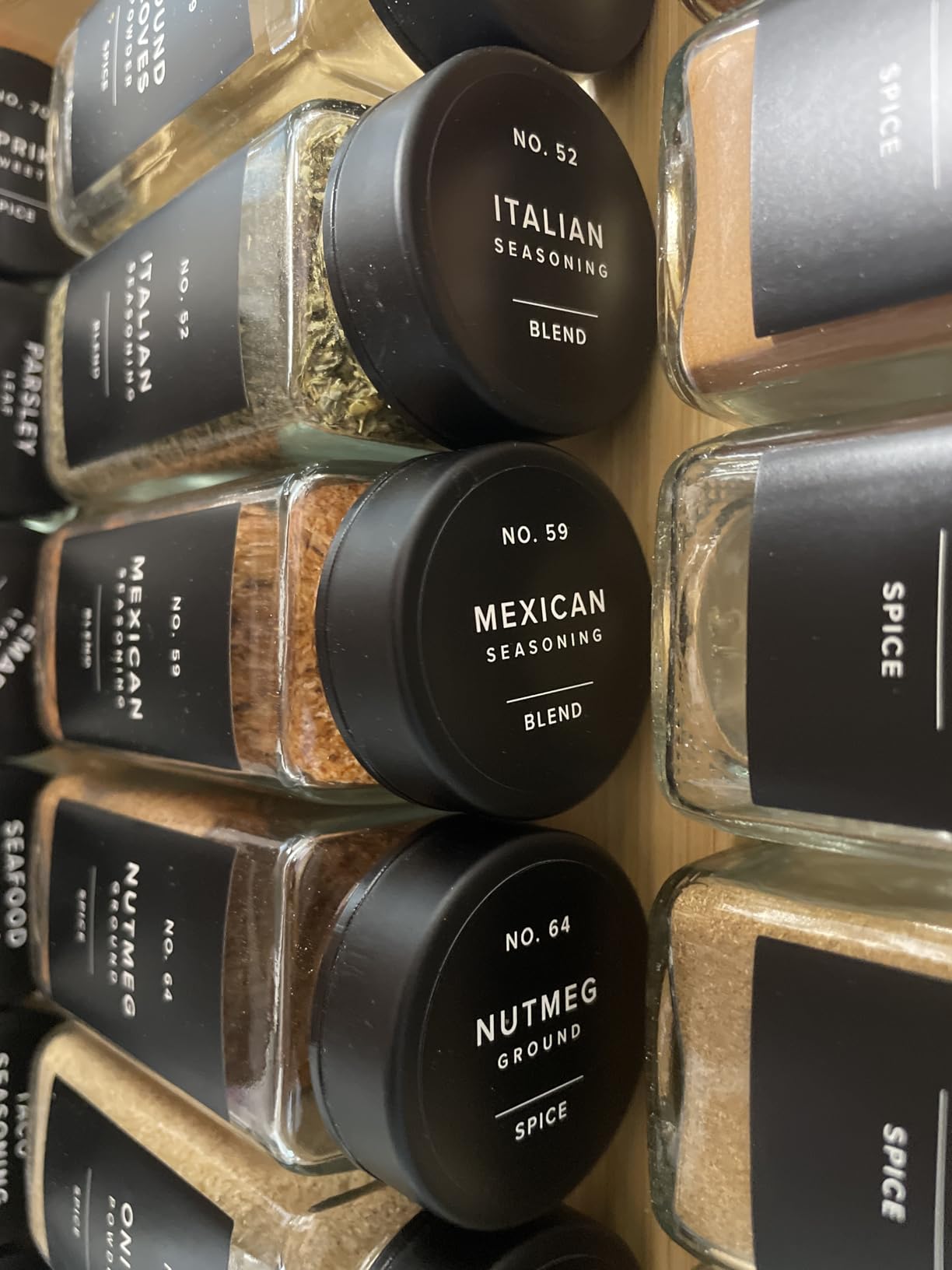 EDELHAUS Glass Spice Jars with Label, 24x Stainless Steel Lids customer photo 2