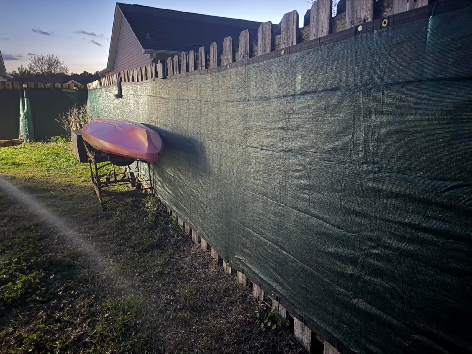Privacy Fence Screen 170GSM 6x50 FT Heavy Duty UV Resistant Green customer photo 2