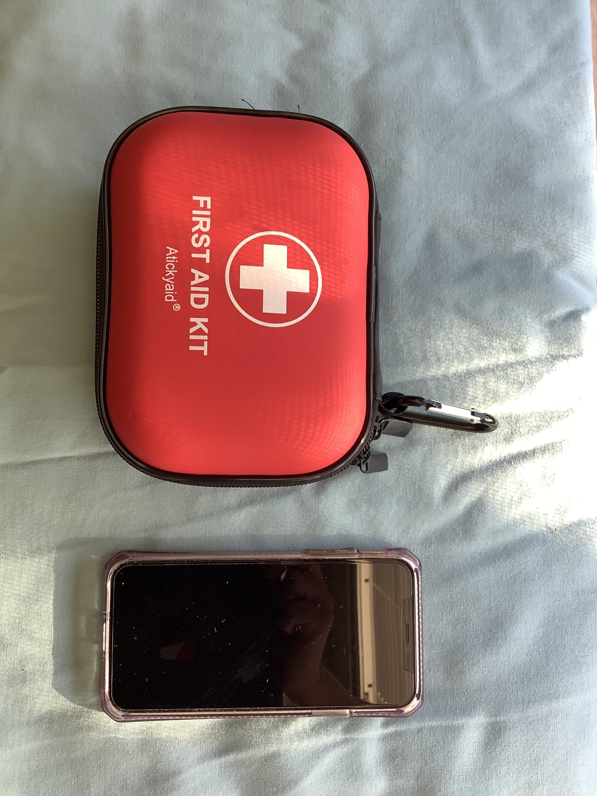 Mini First Aid Kit - 120 Piece Small Waterproof Hard Shell Medical Kit customer photo 1